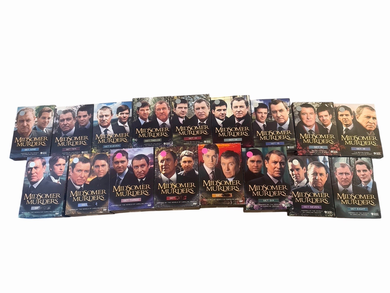 Midsomer Murders DVD Lot Set 1-16 + 18 Acorn British Crime Drama Discs Mint