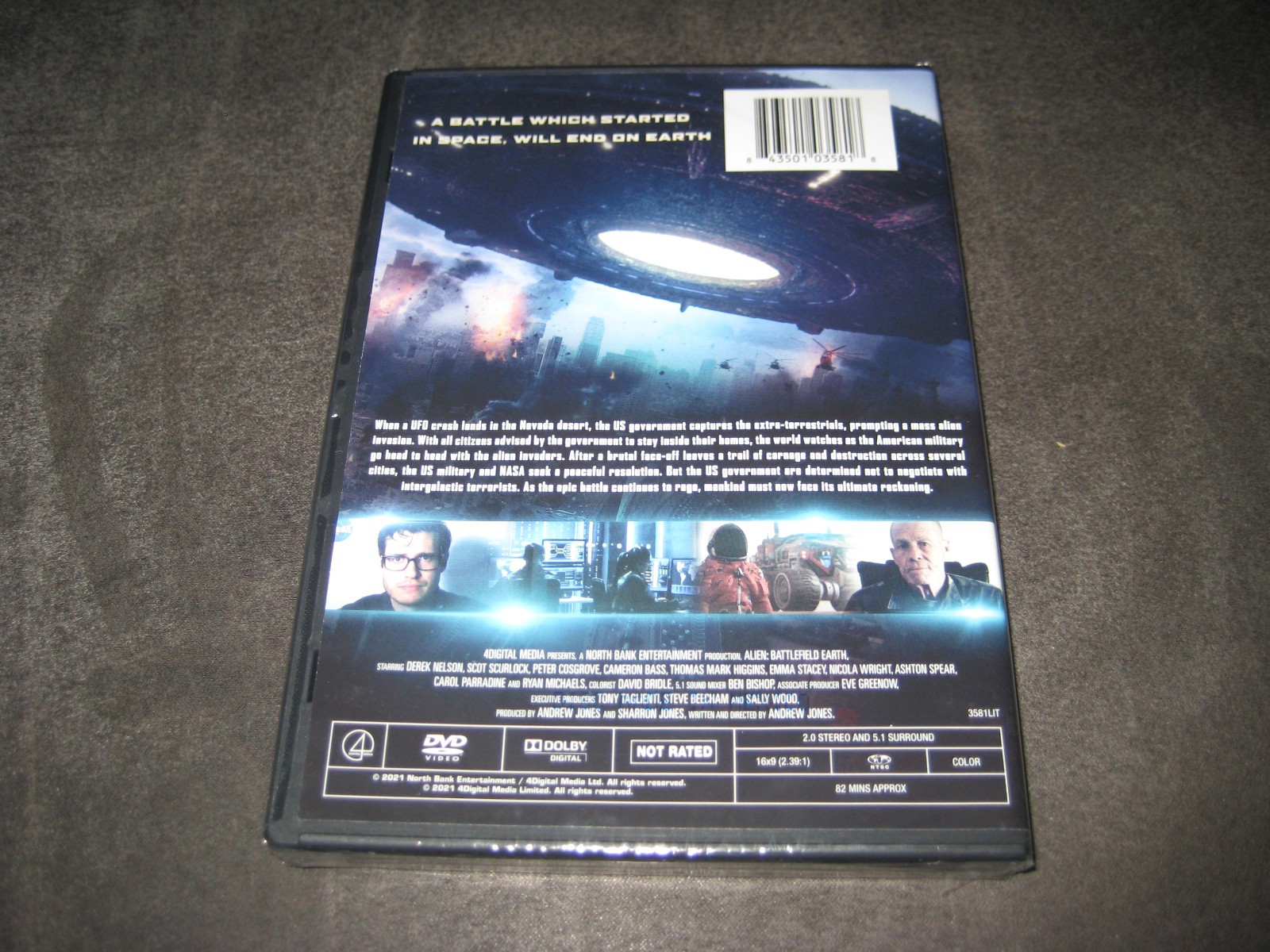ALIEN: BATTLEFIELD EARTH (DVD 2021) BRAND NEW WITH SLIP COVER – NOT RATED – WS