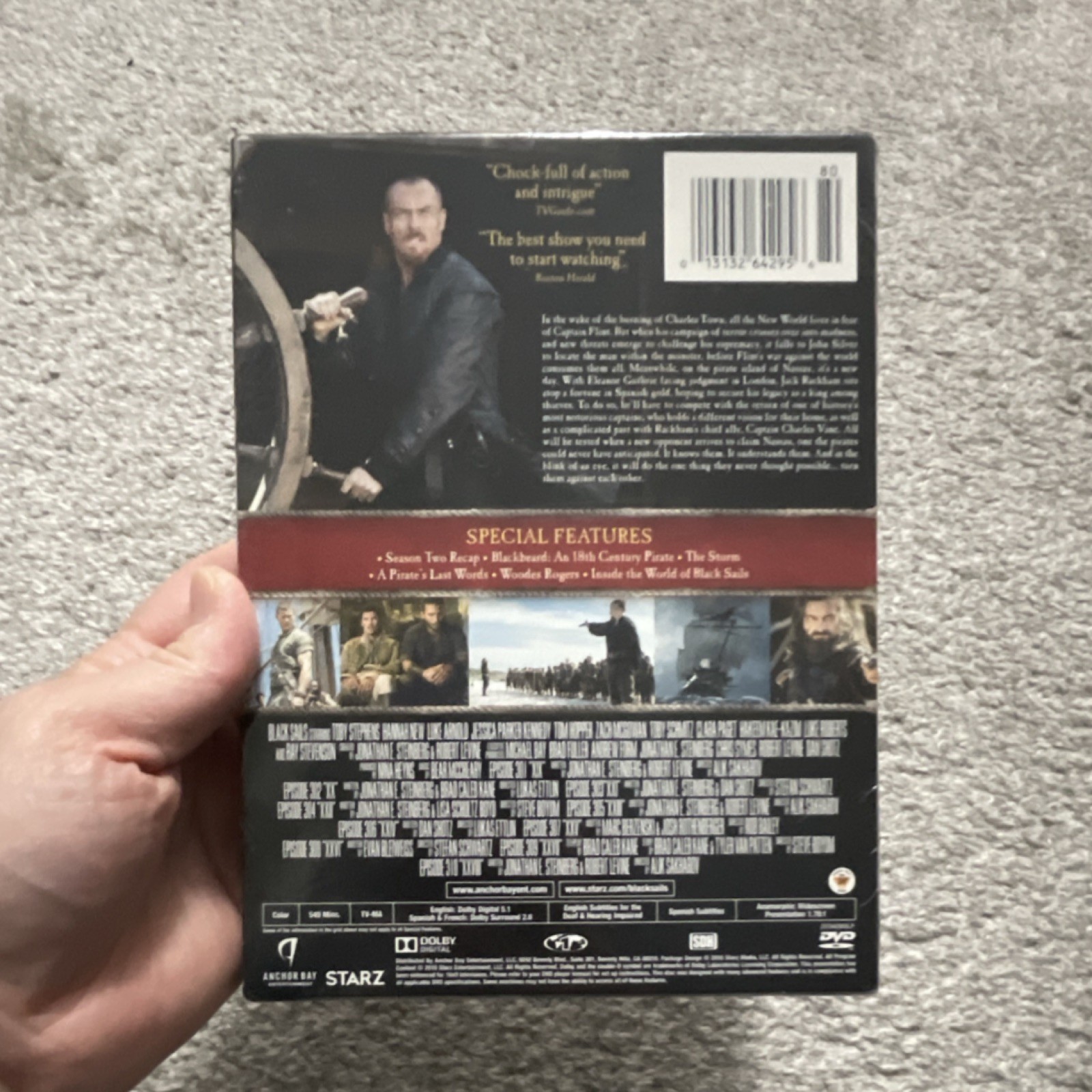 Black Sails The Complete Third Season DVD Starz Anchor Bay 2017 Blackbeard