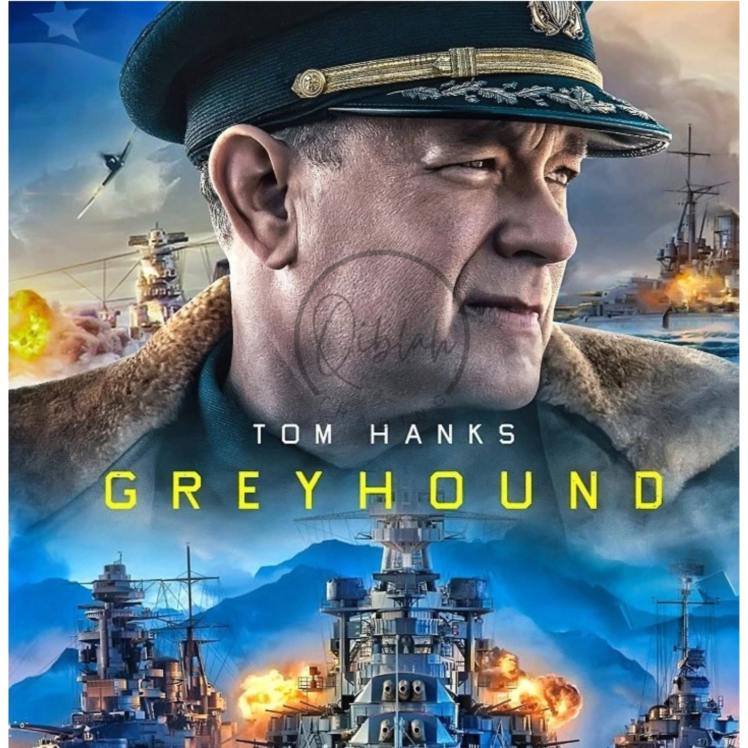 Greyhound 2020 Custom DVD | Tom Hanks WWII Naval Action War Drama English Subs