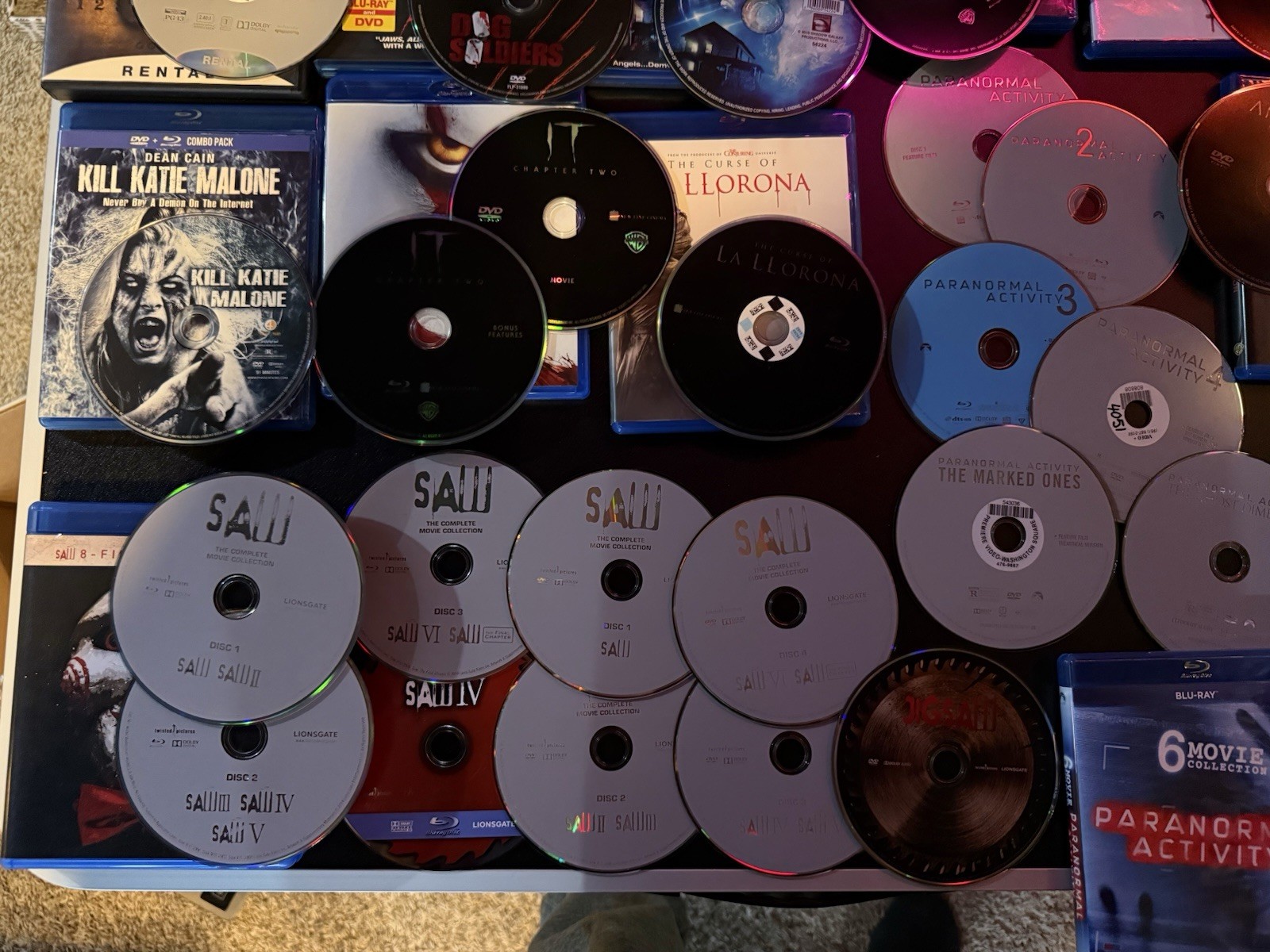 HORROR DVD & BLU RAY LOT of 23 Paranormal Activity Annabelle IT READ DESCRIPTION