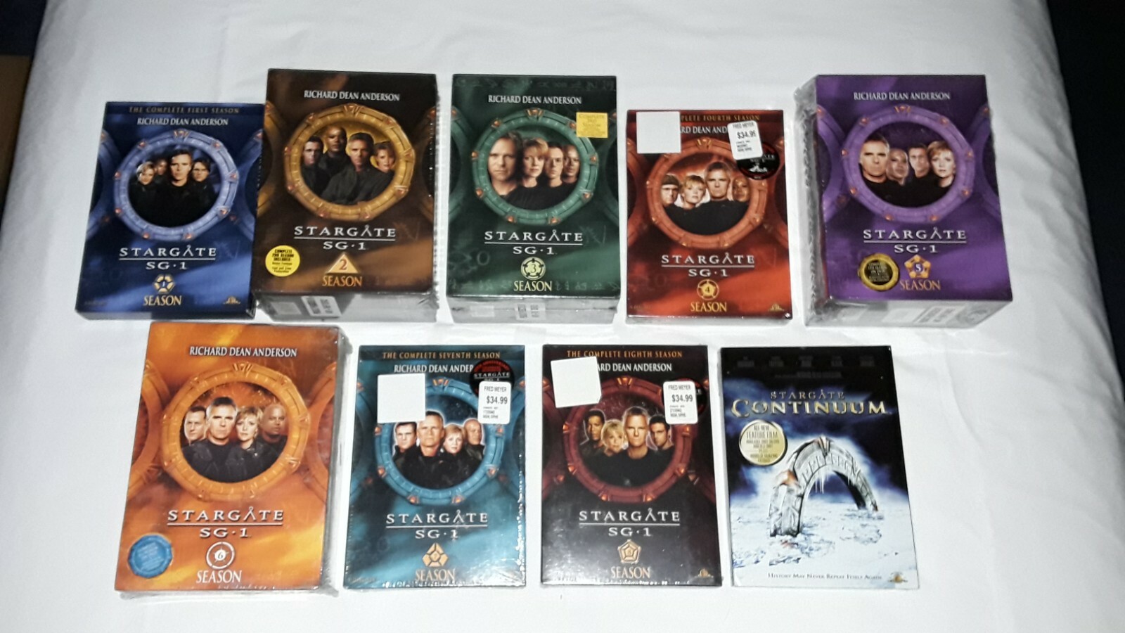 Stargate SG-1 Season 1-8 + Continuum DVD Lot Of 9 New Sealed 1 Is Pre-owned