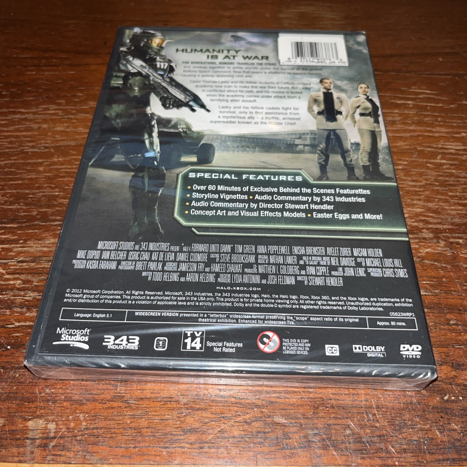 NEW – Halo 4: Forward Unto Dawn (DVD, 2012, Widescreen) Microsoft 343 Studios