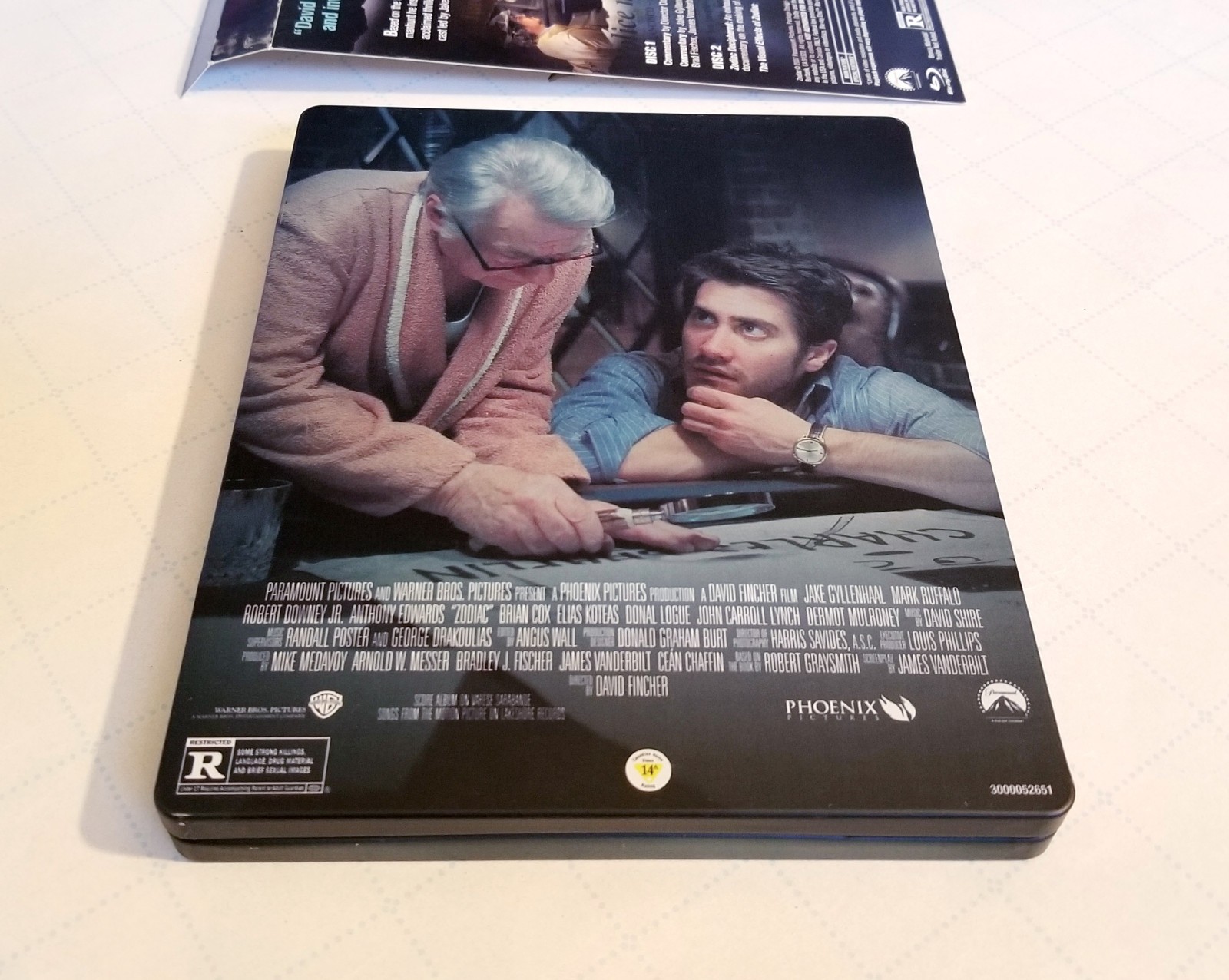 Zodiac Steelbook Director’s Cut (Blu-ray) MINT DISCS 2007 Fincher