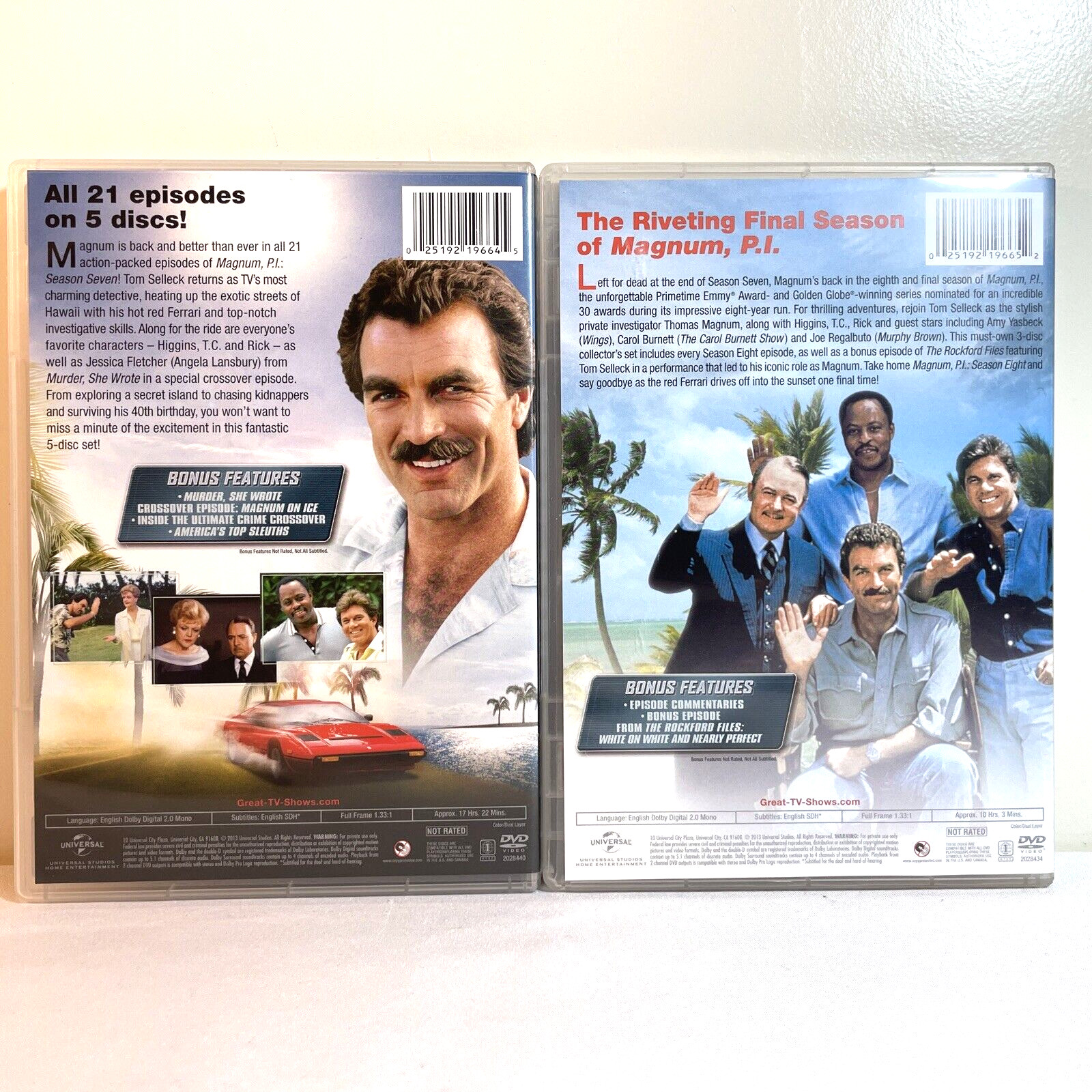 MAGNUM P.I.: THE COMPLETE SERIES (DVD) Tom Selleck – TV Action Crime Drama