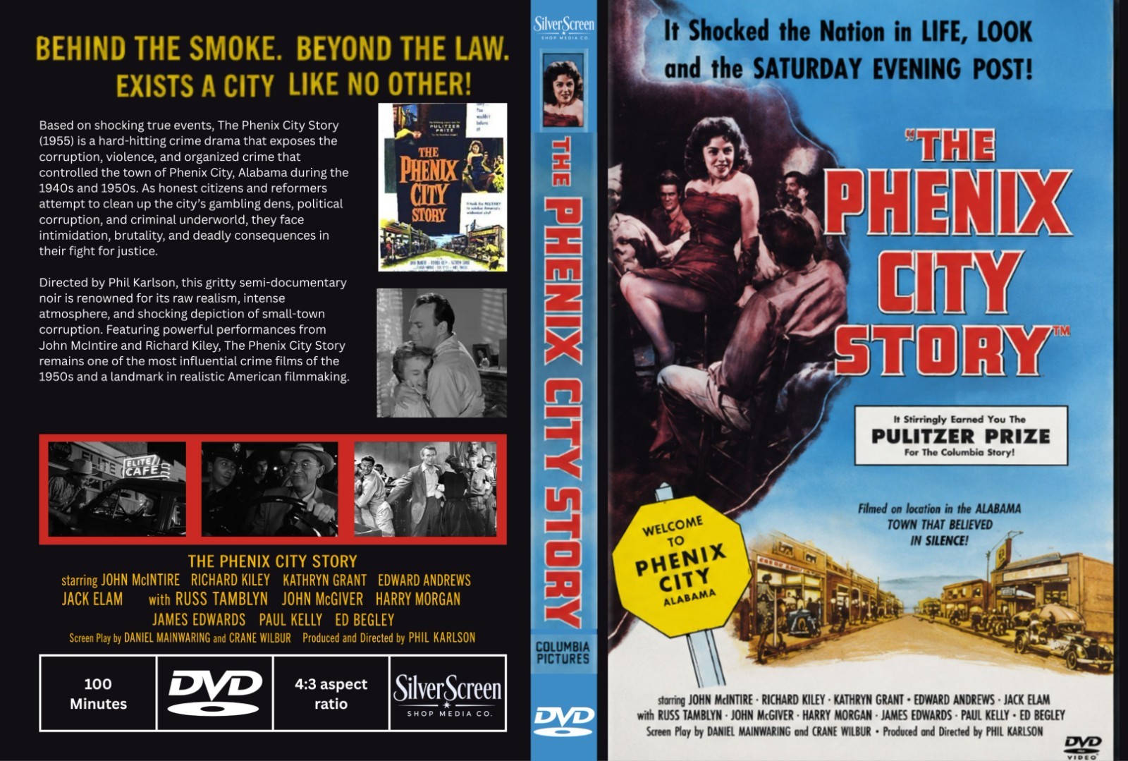 The Phenix City Story 1955 Rare Crime Drama DVD With Cover Art