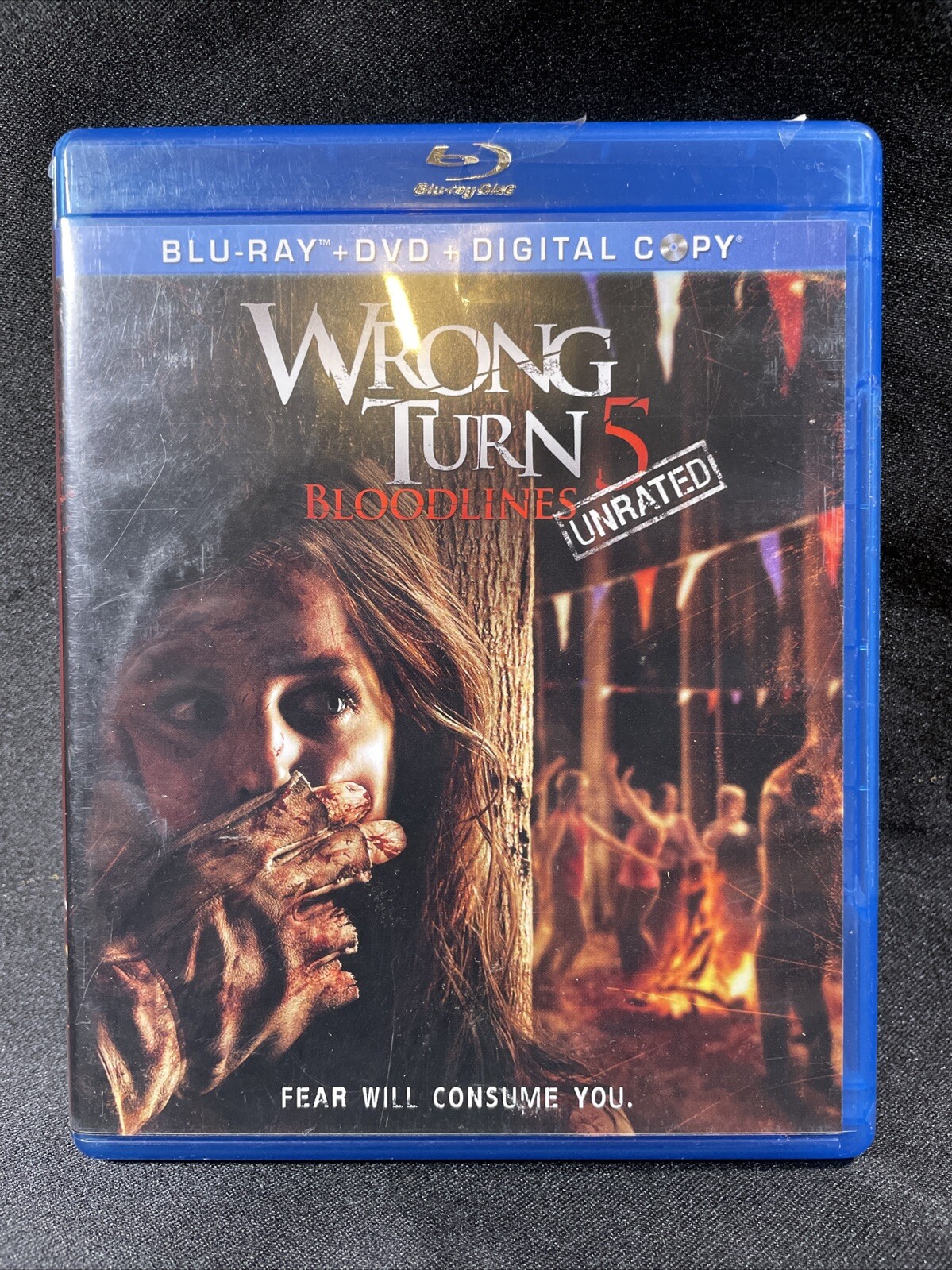 Wrong Turn 5 Bloodlines (Blu-Ray/DVD) 2012 Unrated Horror Doug Bradley