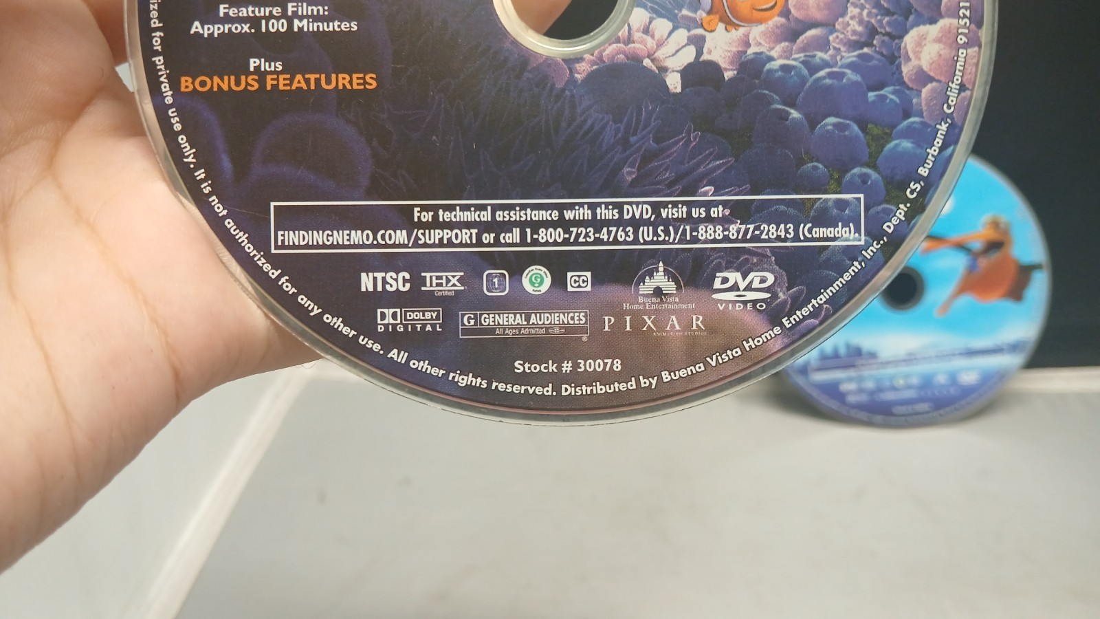Finding Nemo DVD 2003 Full Frame Oskar Wide Screen NTSC Andrew Stanton Anime