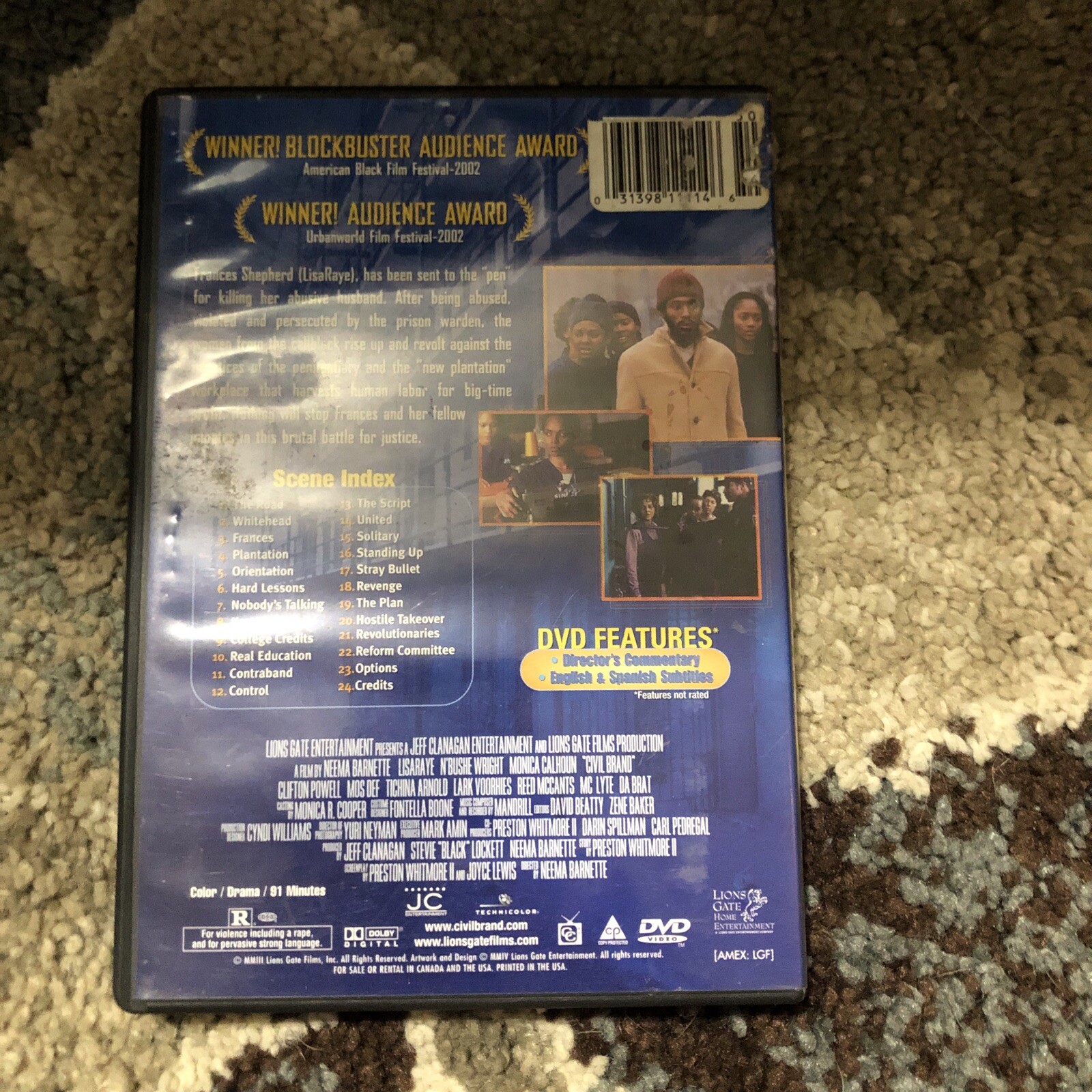 Civil Brand (DVD, 2002) Sundance LisaRaye Black Prison Drama R 81 Minutes