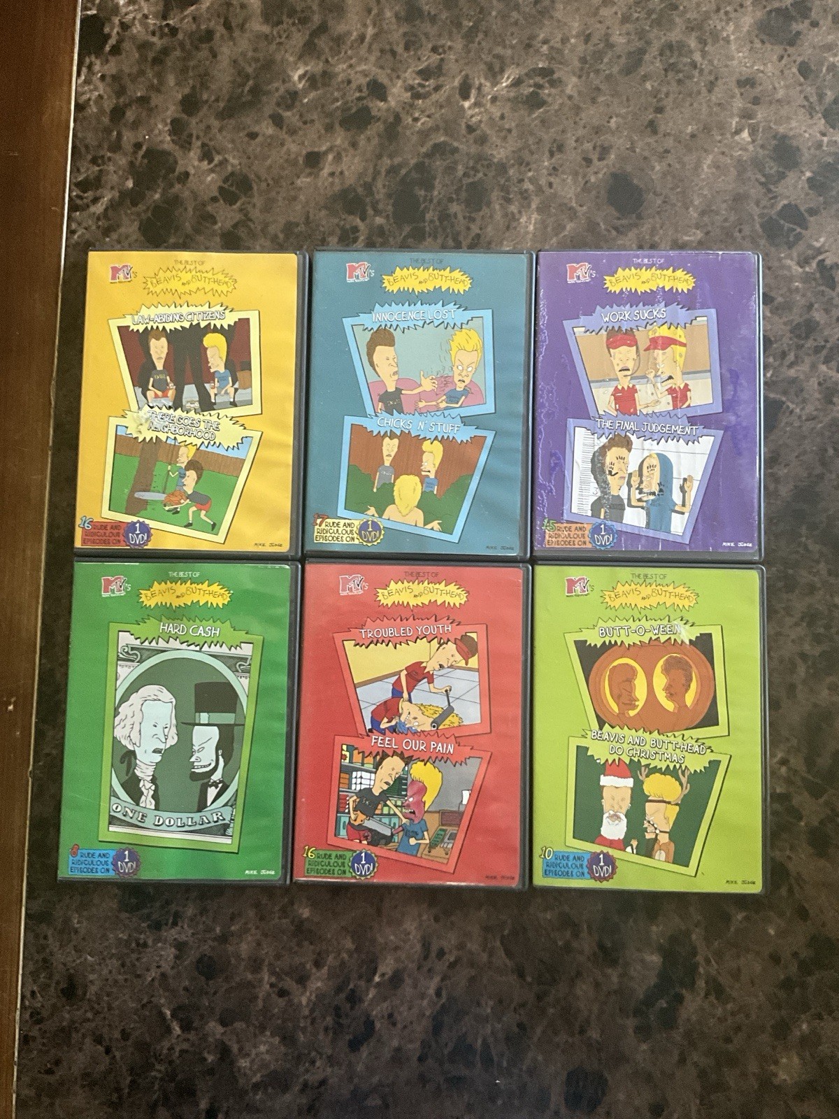 MTV Beavis and Butt-Head The Best Of DVD Lot Complete Series Set Of 6 Time Life.