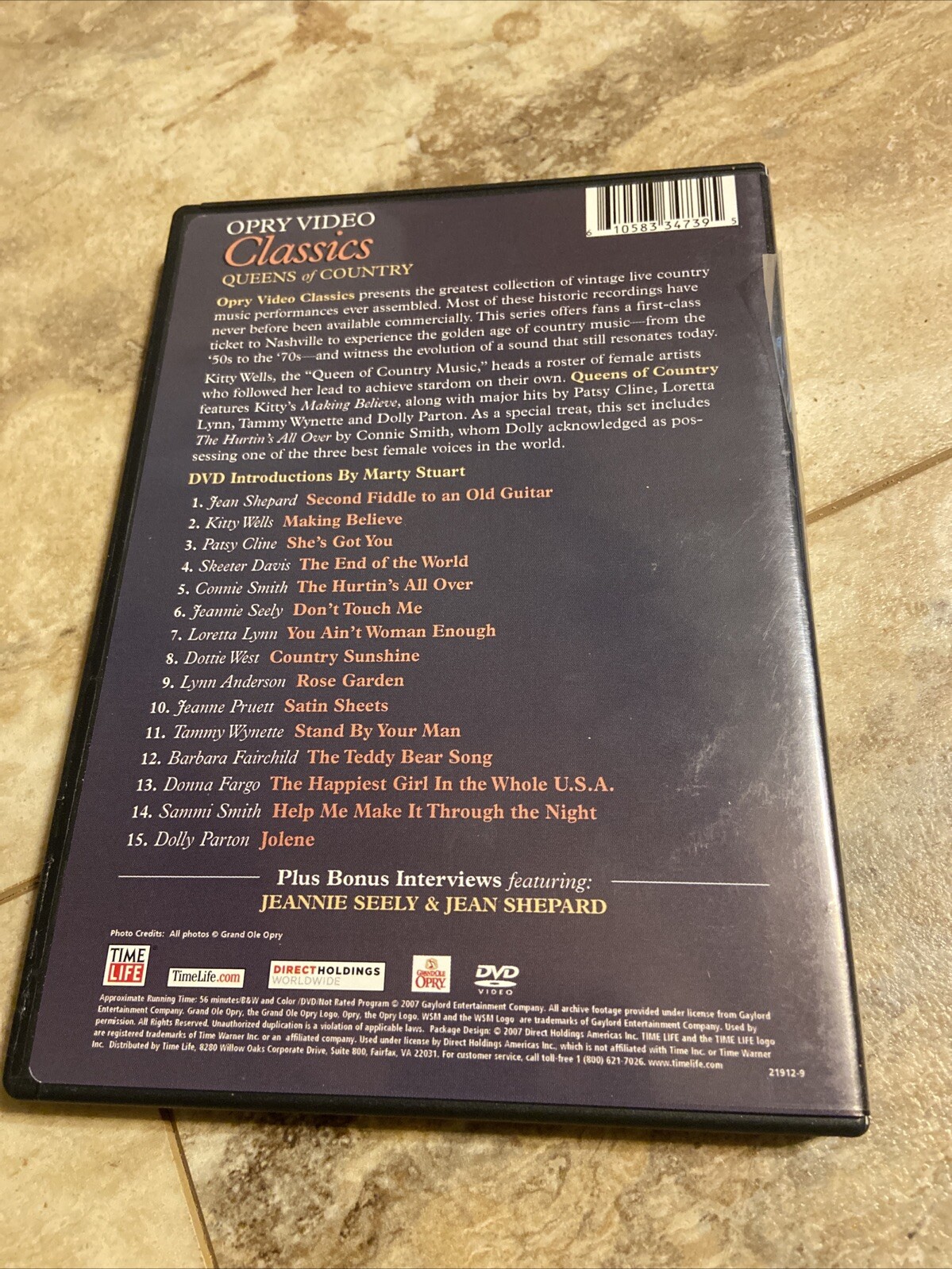Grand Ole Opry Video Classics: Classic Live Performances Set Of 8 DVDs Time Life
