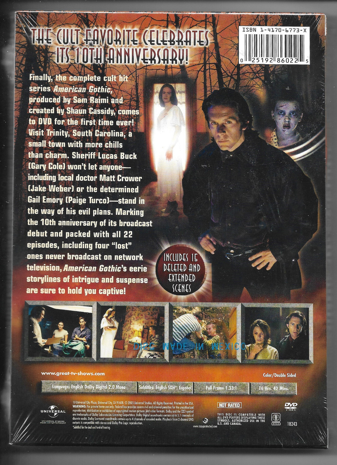 American Gothic – The Complete Series NEW but worn slipcover DVD