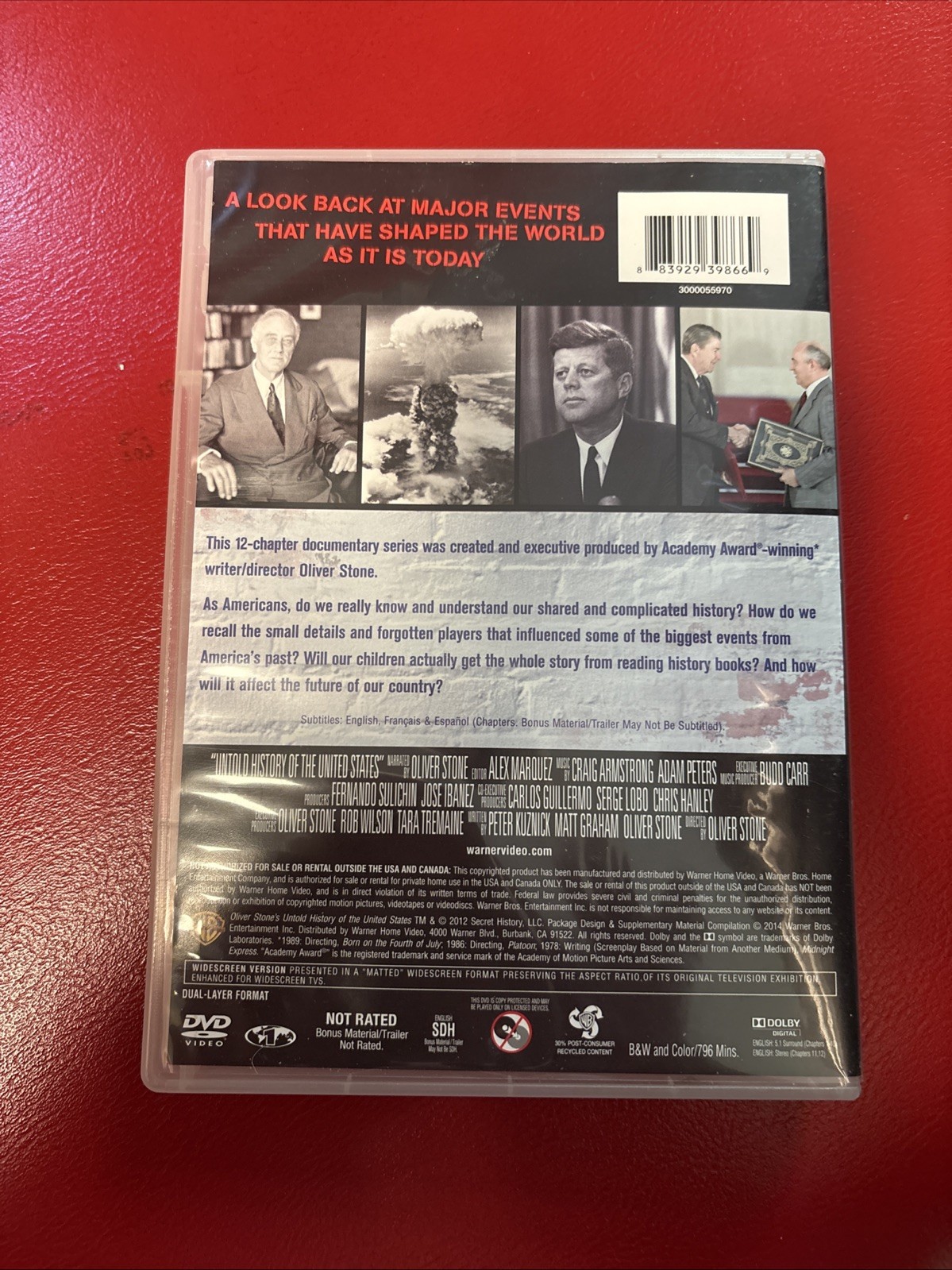 Untold History of the United States 4 DVD Oliver Stone Documentary Movie 2014