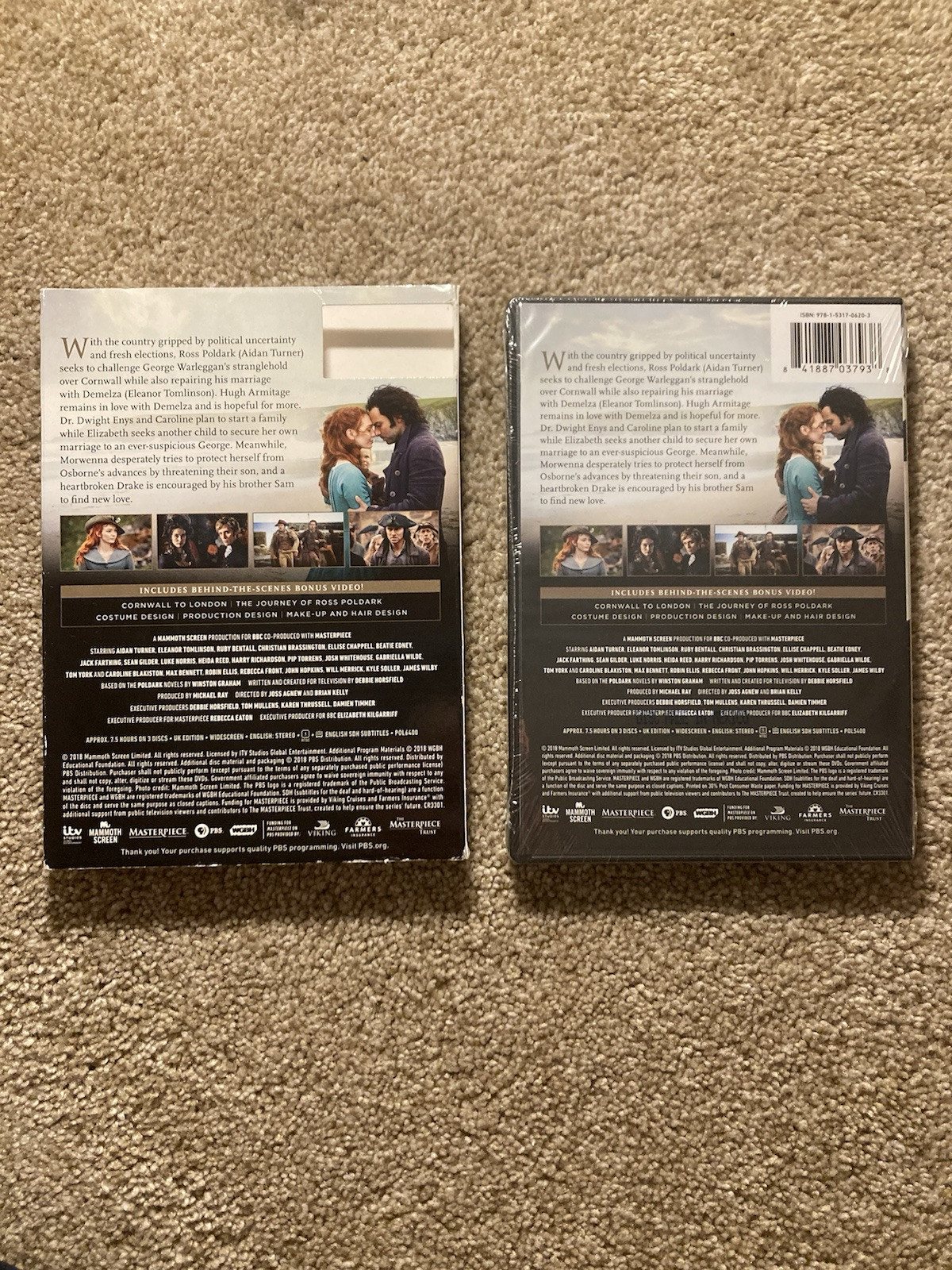 Masterpiece: Poldark, Season 4 (UK Ed.) (DVD) Acorn Period Drama W/ SLIPCOVER