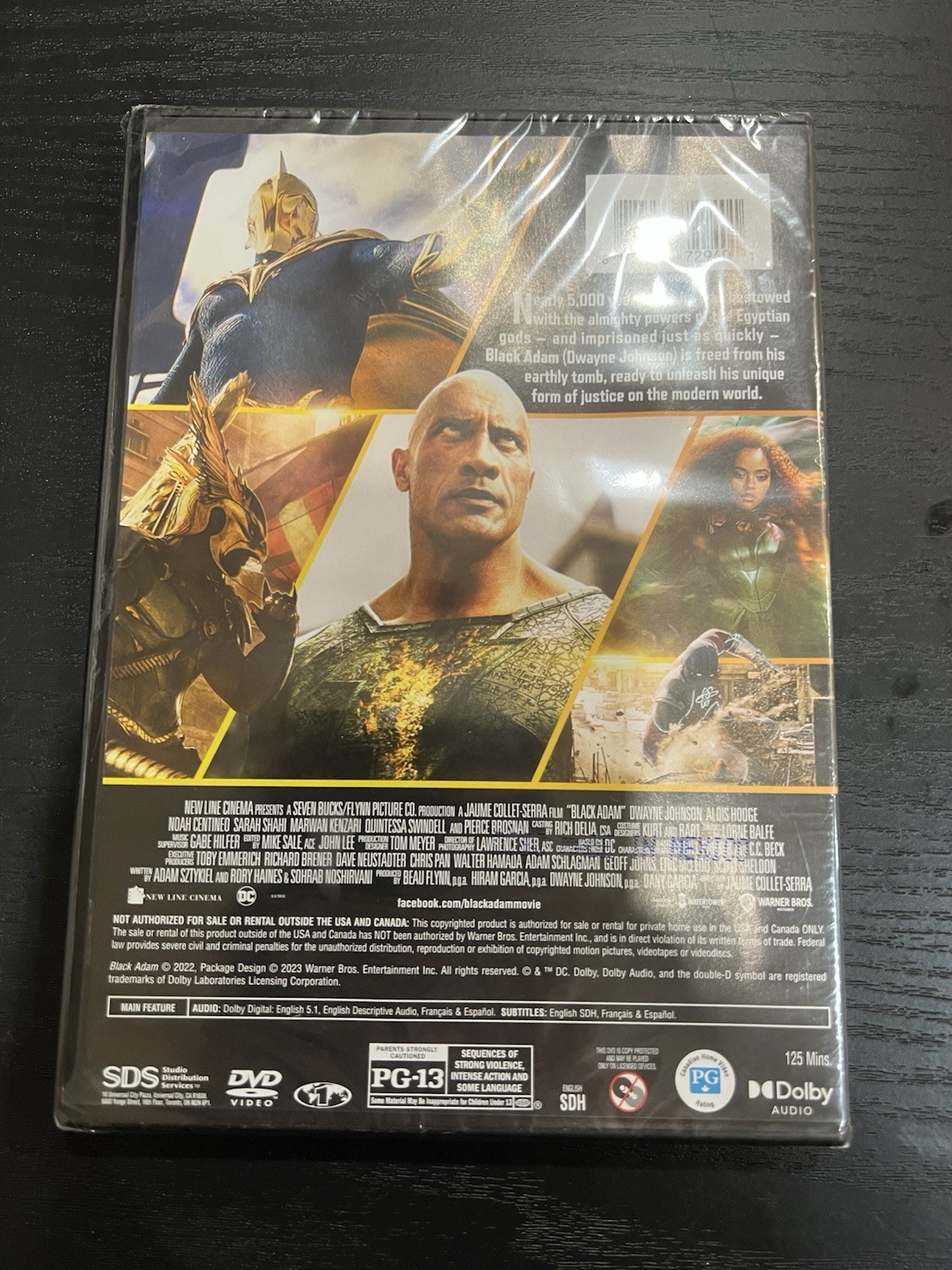 Black Adam DVD 2022 New & Sealed