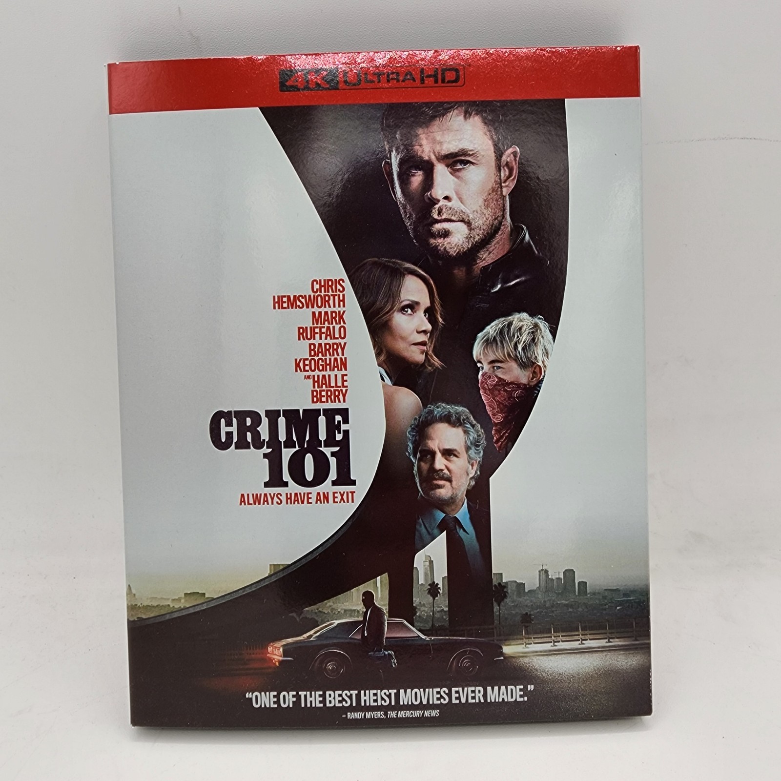 CRIME 101 4K UltraHD Blu-Ray Chris Hemsworth Barry Koeghan Mark Ruffalo Like New