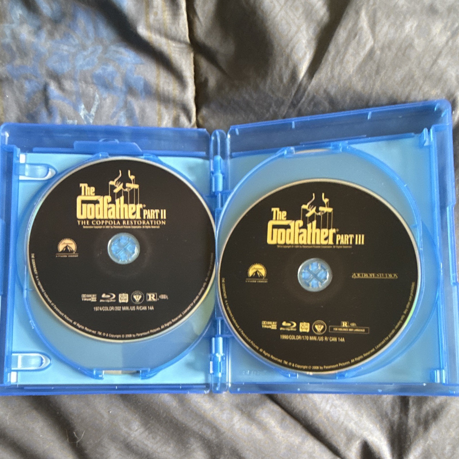 Paramount The Godfather Coppola Restoration Blu-ray Box Set 4-Disc R 2008