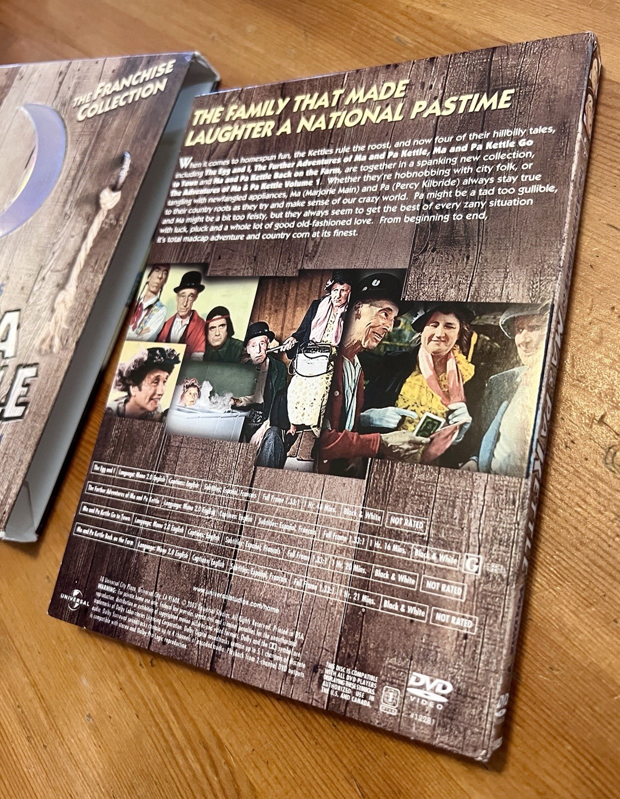 Ma & Pa Kettle Volume 1 + 2 RARE TV SERIES Franchise Collection DVDS w SLIPCOVER