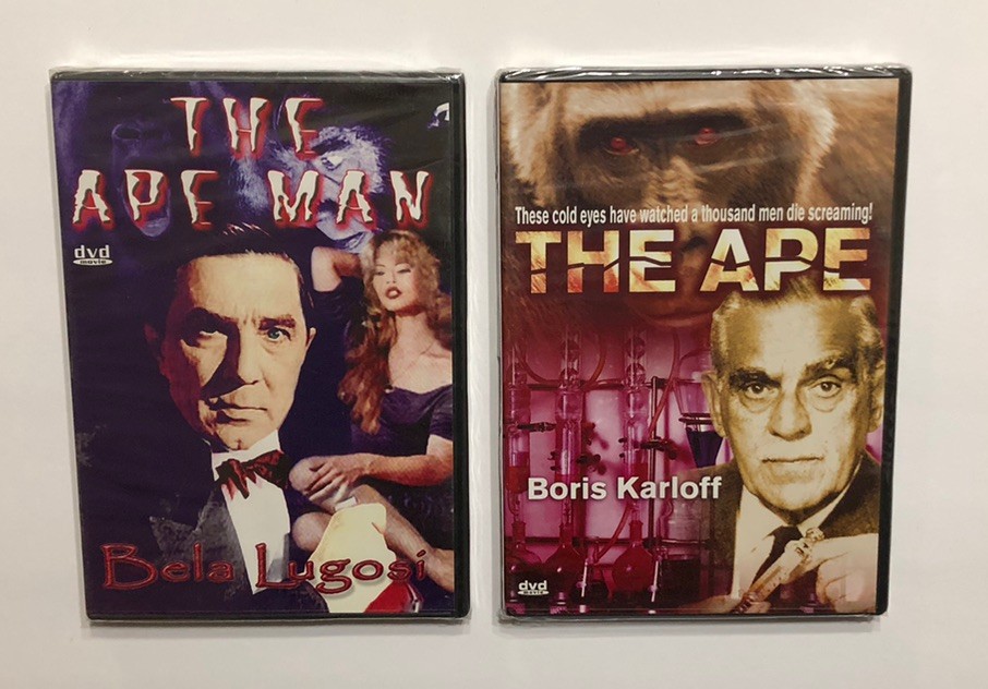 THE APE / THE APE MAN DVD LOT OF (2) BORIS KARLOFF BELA LUGOSI HORROR SEALED NEW