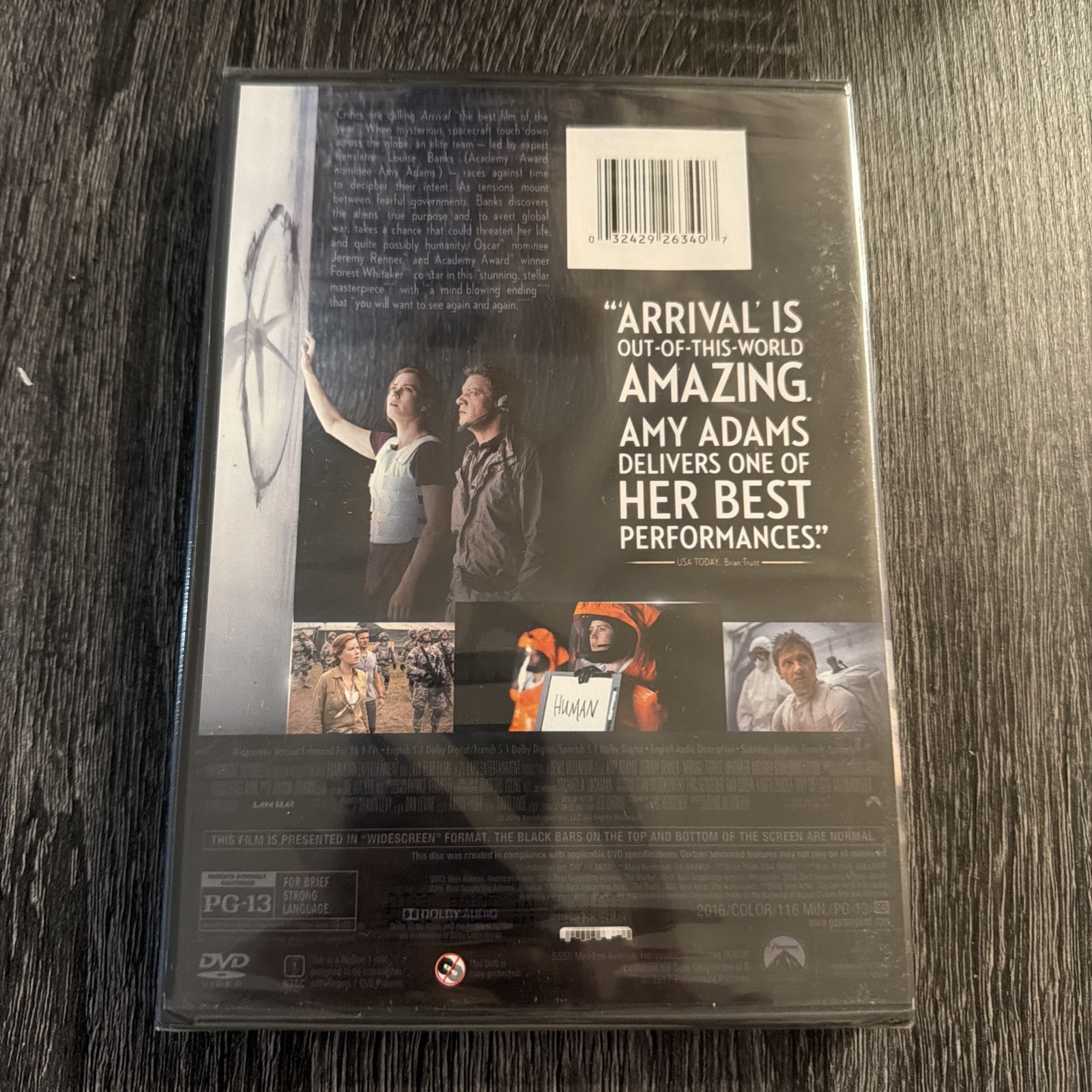 Arrival (DVD 2016 W/S) Jeremy Renner/Amy Adams NEW Sealed Free Shipping !!!