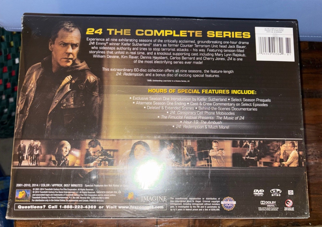 24: The Complete Series (DVD, 2010, 56-Disc Set) Kiefer Sutherland