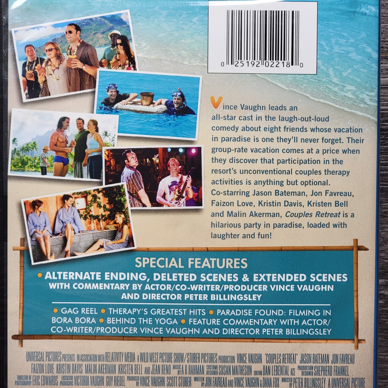 Couples Retreat DVD Comedy Movie Vince Vaughn Jason Bateman Jon Favreau Funny
