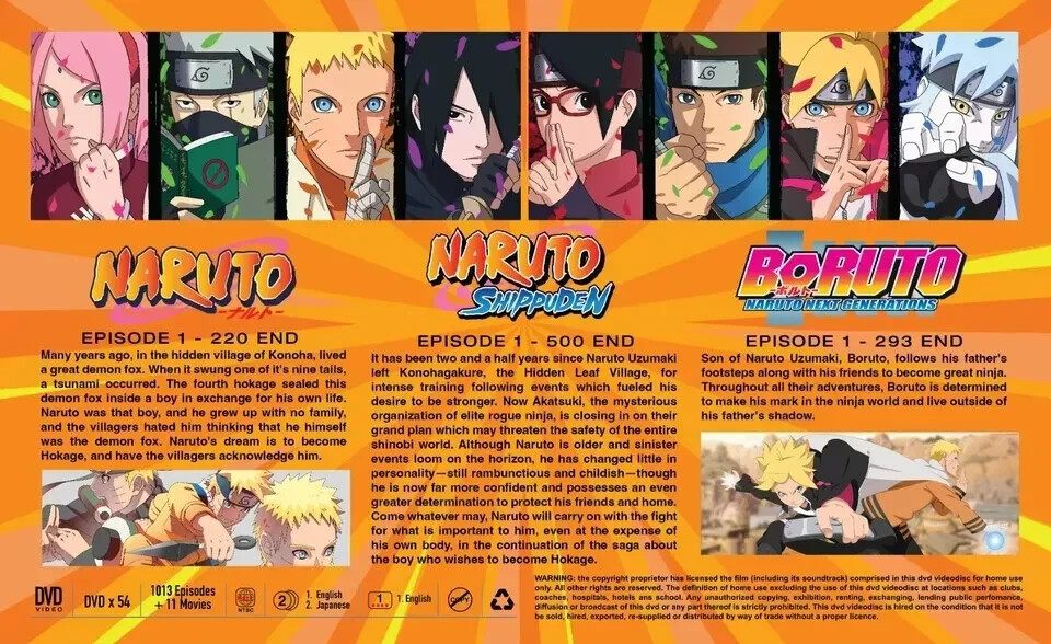 Naruto / Naruto Shippuden + Boruto Complete Collection DVD (English Dub) (Anime)