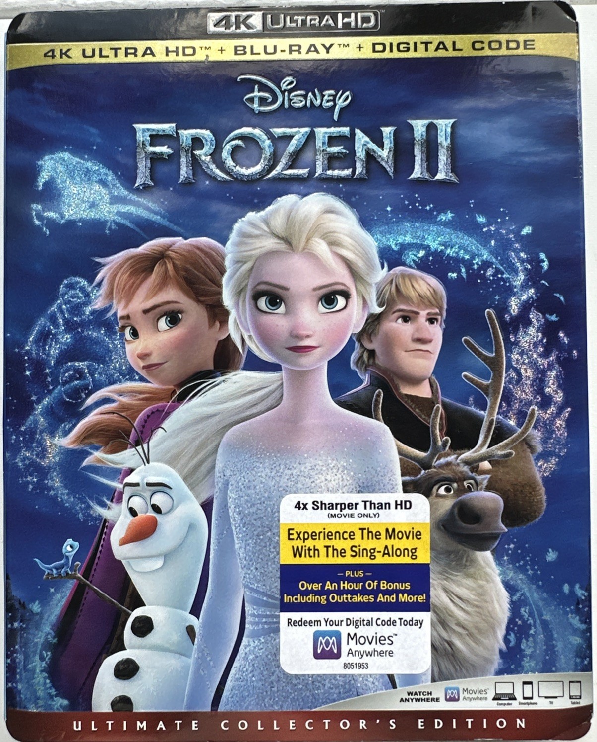 Frozen II (4K/Blu-ray) With Slipcover (T)