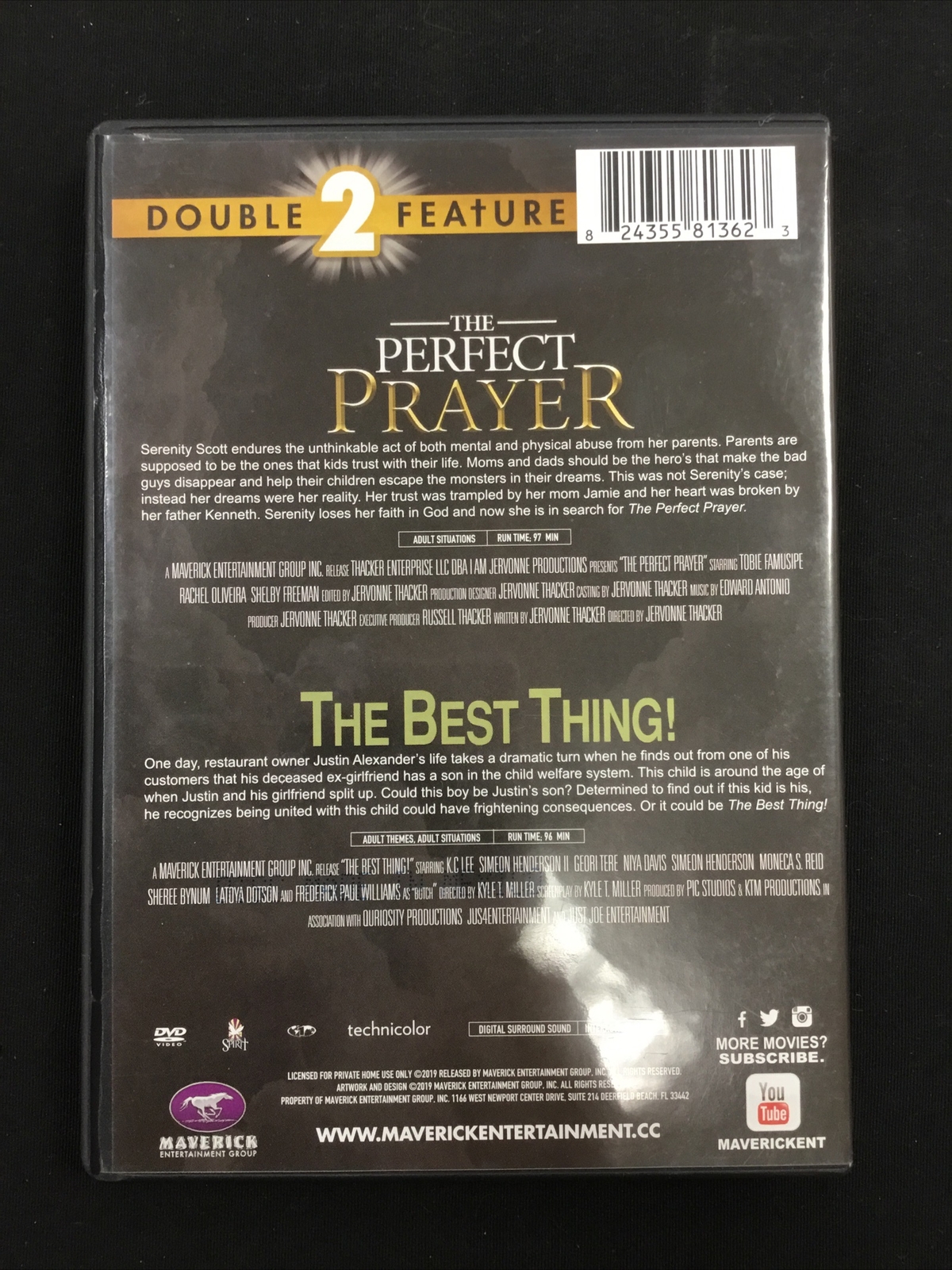 The Perfect Prayer / The Best Thing! (DVD Double Feature, 2019) Christian Faith