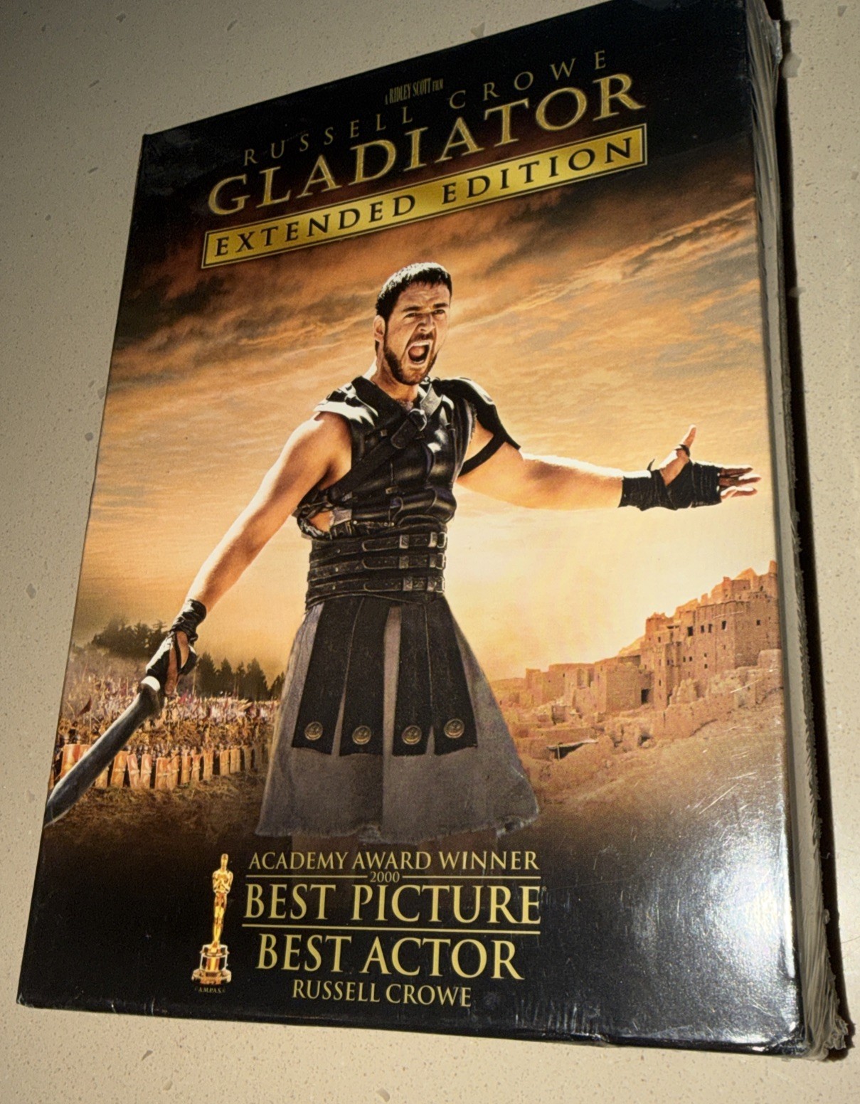 GLADIATOR EXTENDED EDITION DVD Crowe 3 Disc Box Set NEW FACTORY SEALED