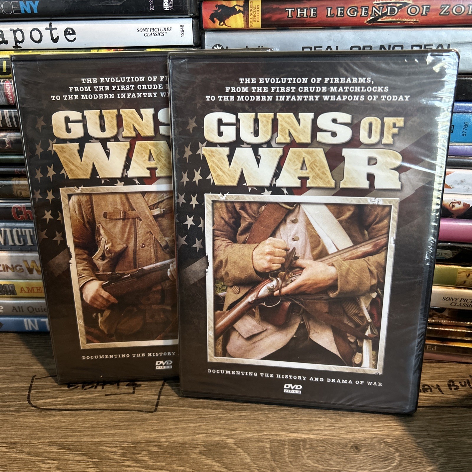 GUNS OF WAR Dvd Set New Kentucky Rifle Mobile Machine Gun Assault Rifle & More-O