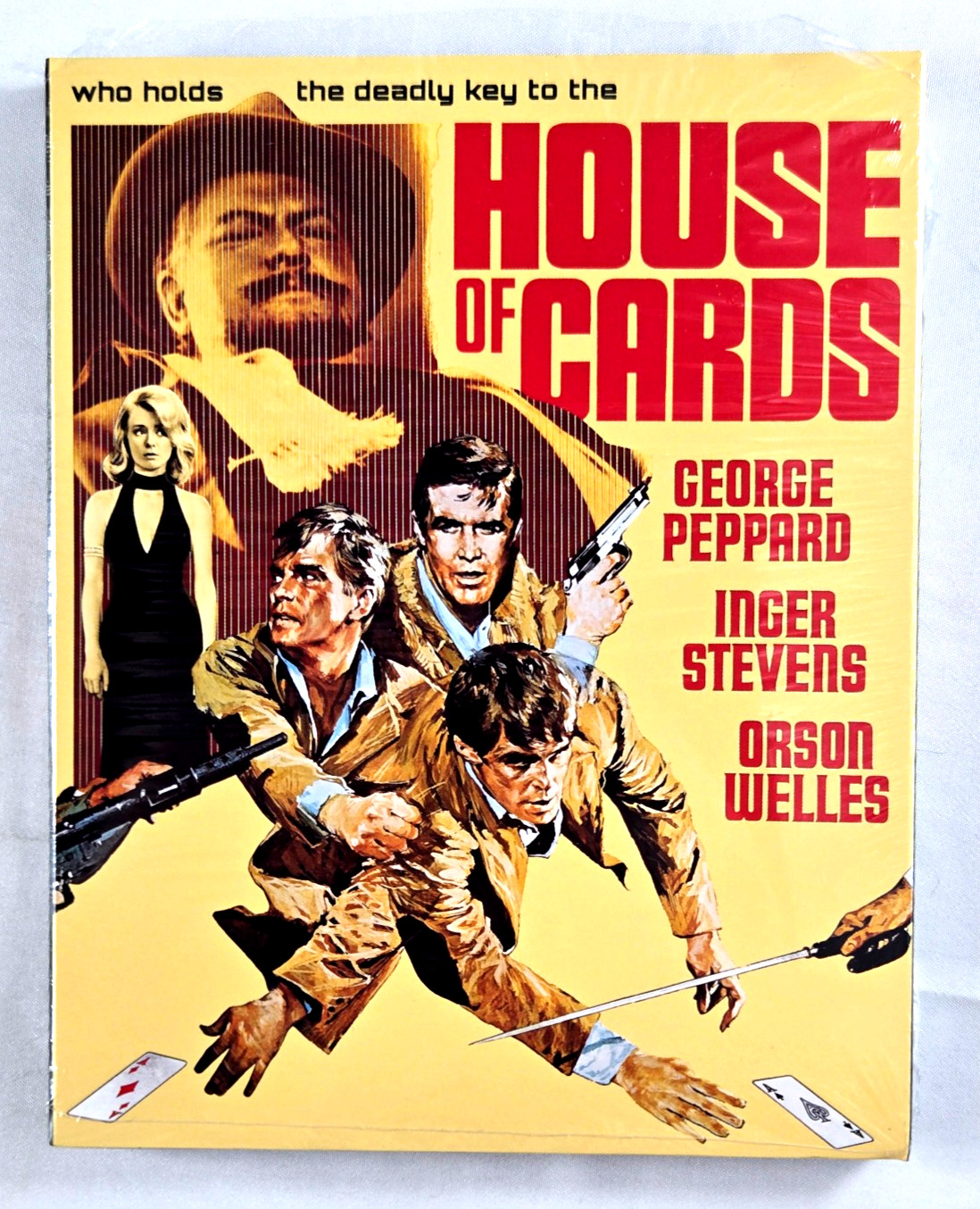 House of Cards (1968) Blu-ray+Slip Cover, Kino Lorber. George Peppard