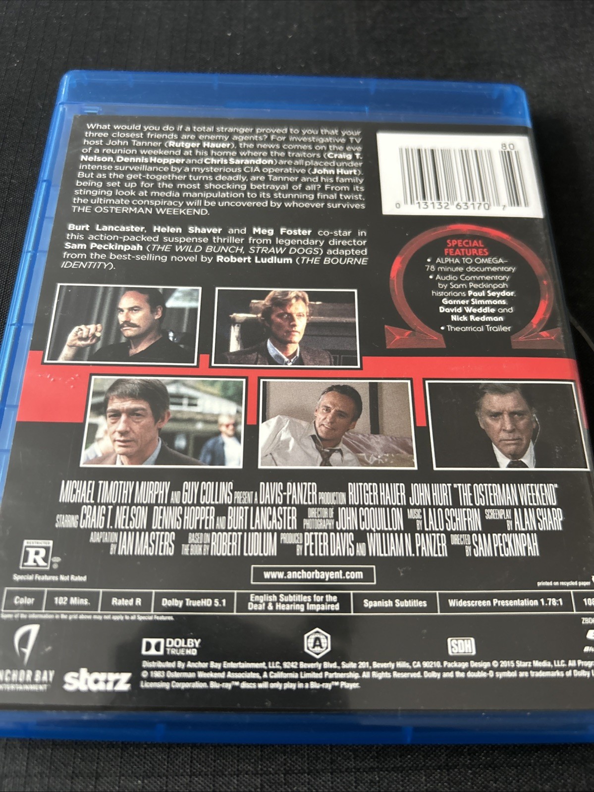 The Osterman Weekend (Blu-ray, 2015) SEALED, Rutger Hauer Authentic USA