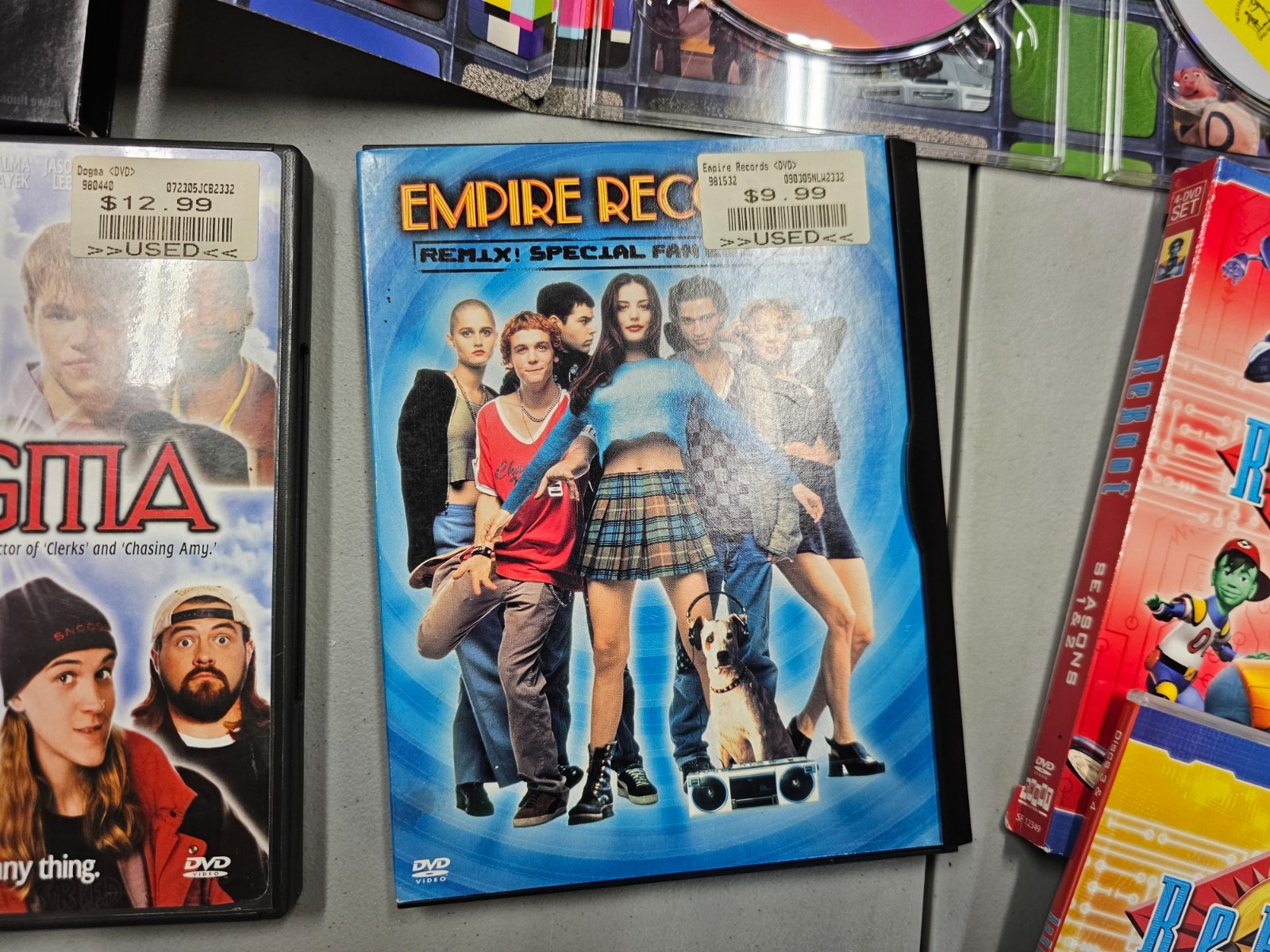 Anime DVD Lot Reboot Robot Chicken Vikings Dogma Batterys not incl Empire Record