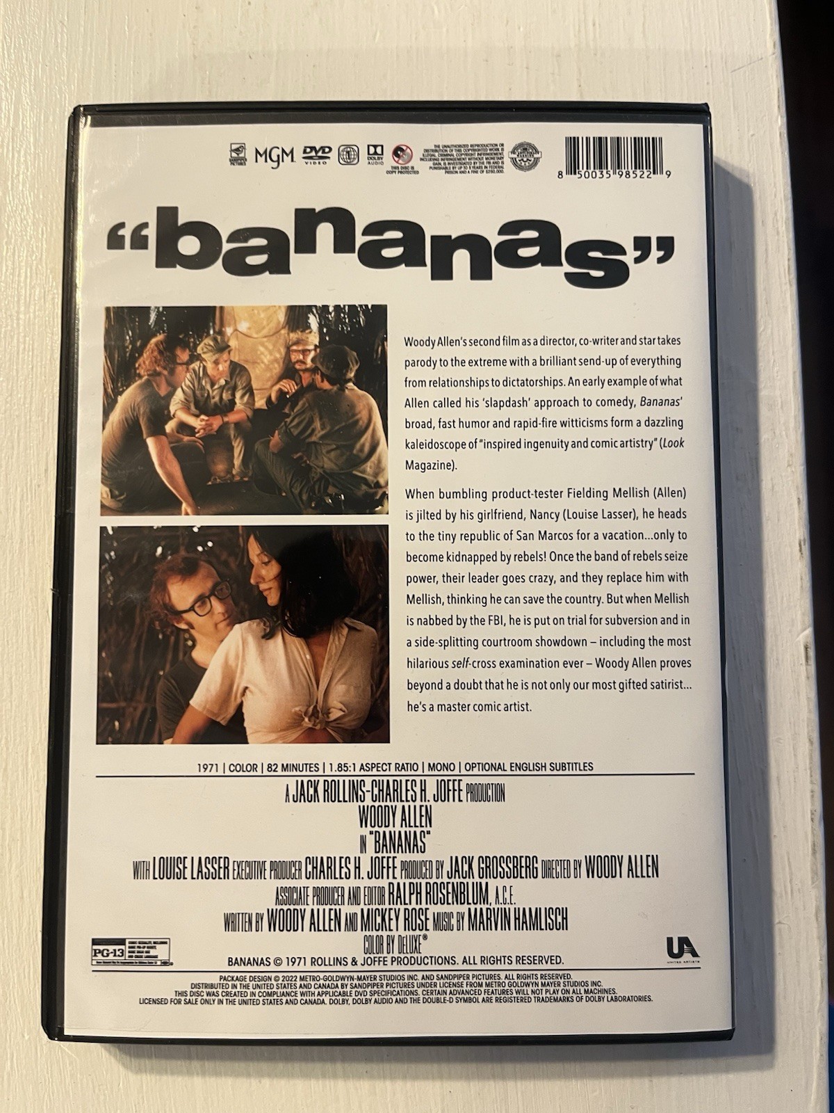 Bananas (DVD) Woody Allen Louise Lasser Carlos Montalban Natividad Abascal