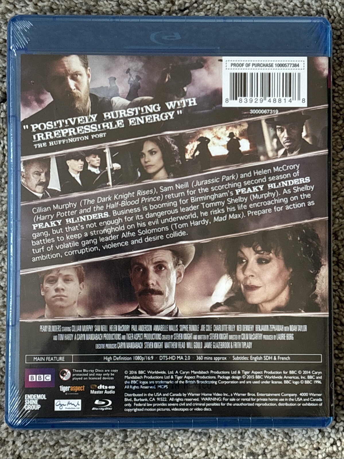Peaky Blinders: Season Two (Blu-ray Disc, 2016, 2-Disc Set)