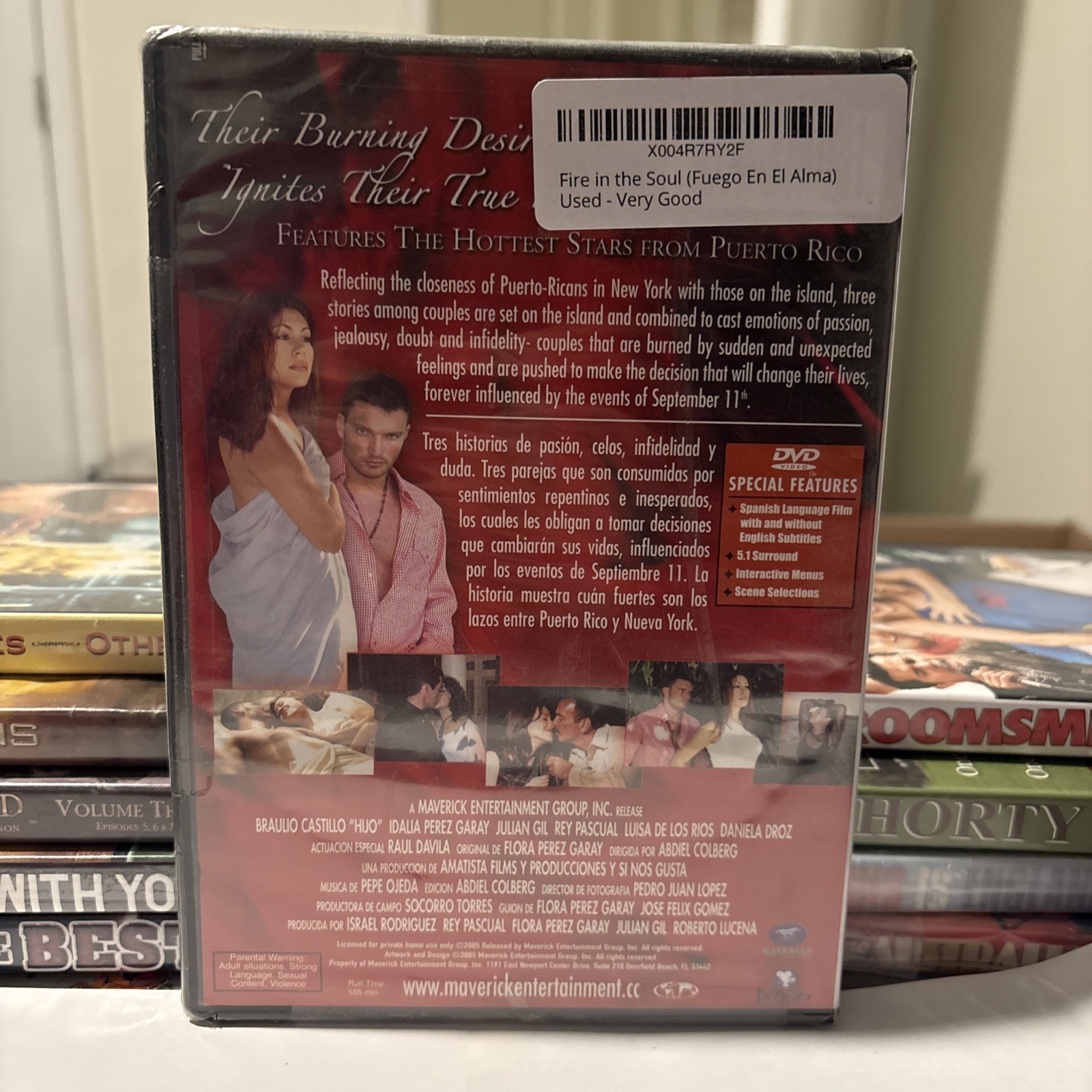Fire in the Soul (2002) Julian Gil DVD Romantic Drama Brand New Sealed – D