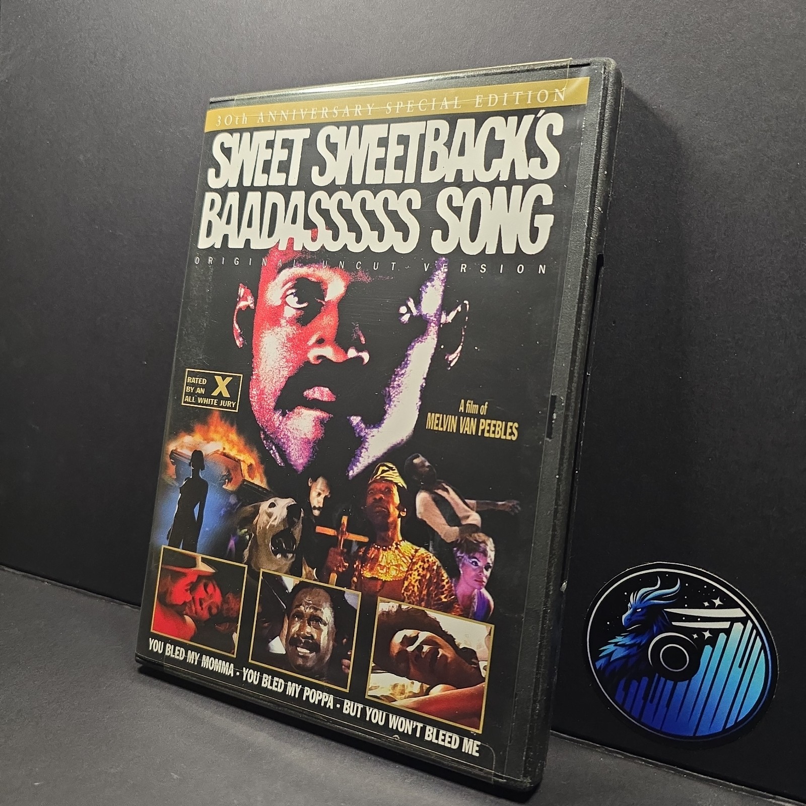Sweet Sweetback’s Baadasssss Song DVD, 1971 Action, Melvin Van Peeples, Bonus