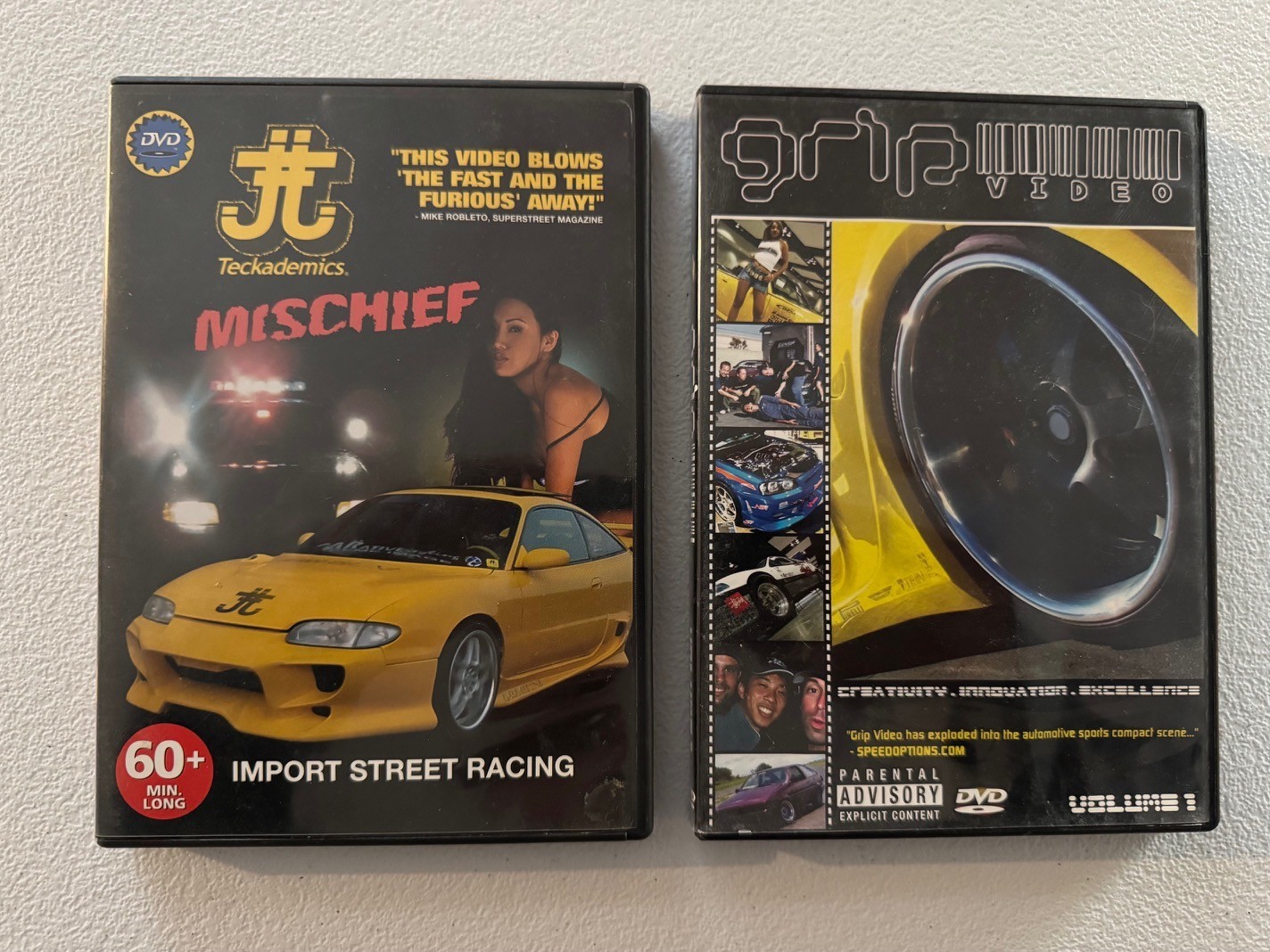 Mischief Import Street Racing and Grip DVD lot. Automotive Sports/Street Racing.