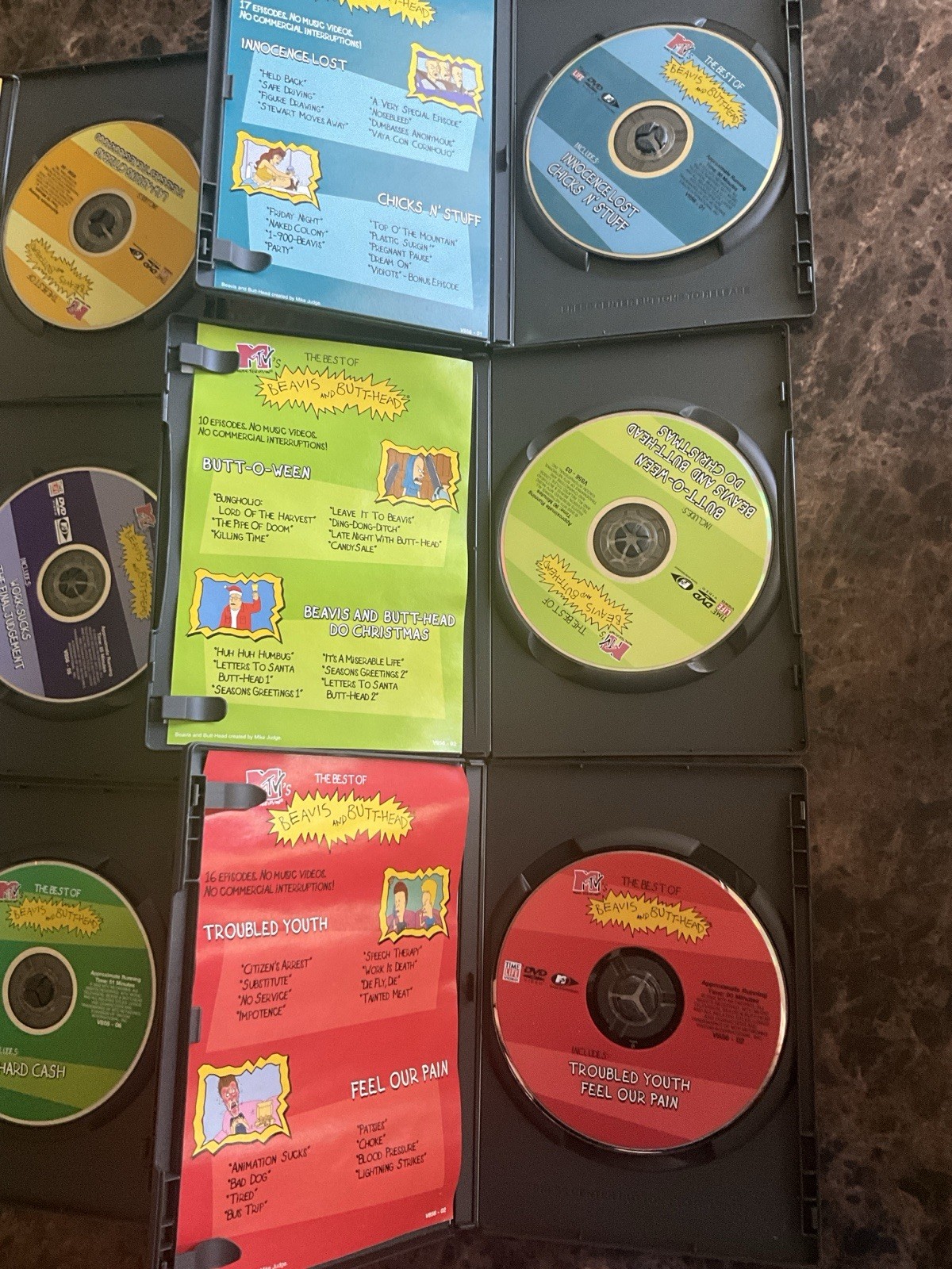 MTV Beavis and Butt-Head The Best Of DVD Lot Complete Series Set Of 6 Time Life.