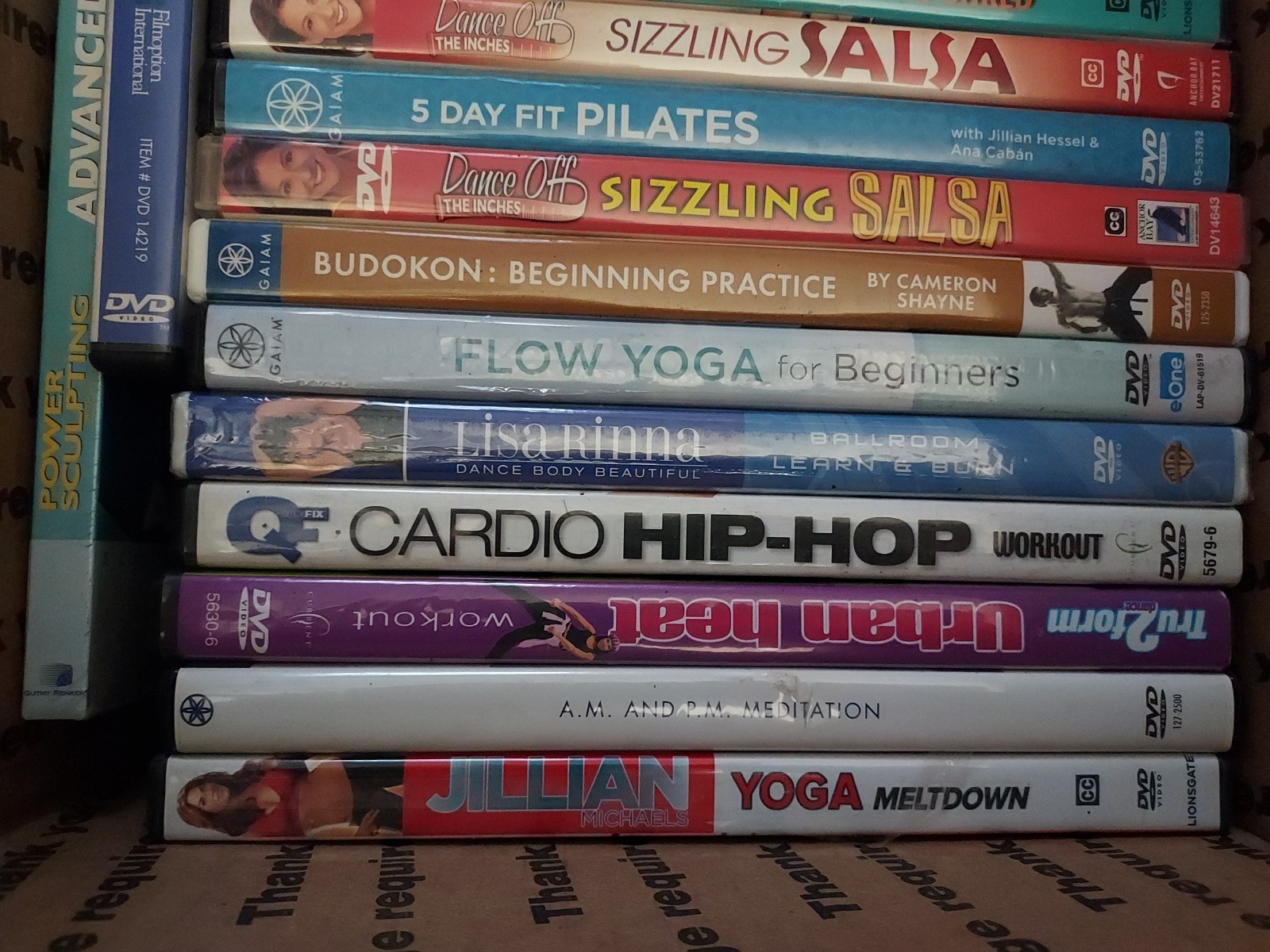 Lot Of 20 Good Used DVDs Personal Collection Of Workout And Fitness – T8#343
