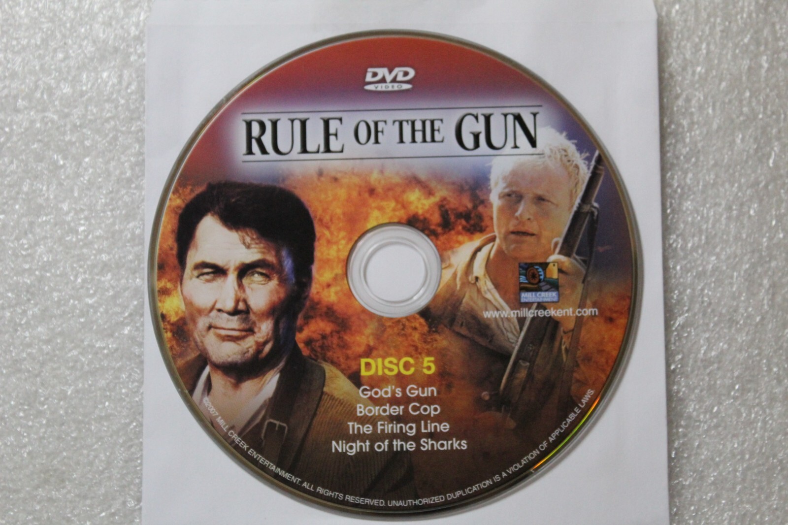 Gods Gun / Border Cop / The Firing Line / Night Of The Shark DVD 4 Movie Pack