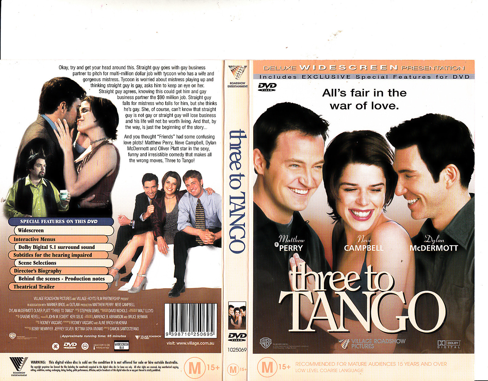 Three To Tango-1999-[Matthew Perry]-Village Roadshow Pictures-Movie VRP-DVD