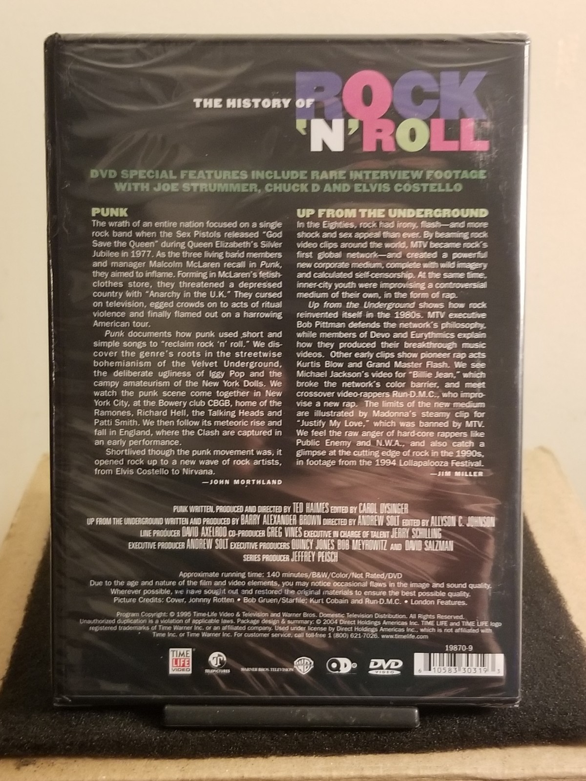History of Rock N Roll-Punk, New Wave and Hip Hop, (140min DVD📀) NEW SEALED✔️