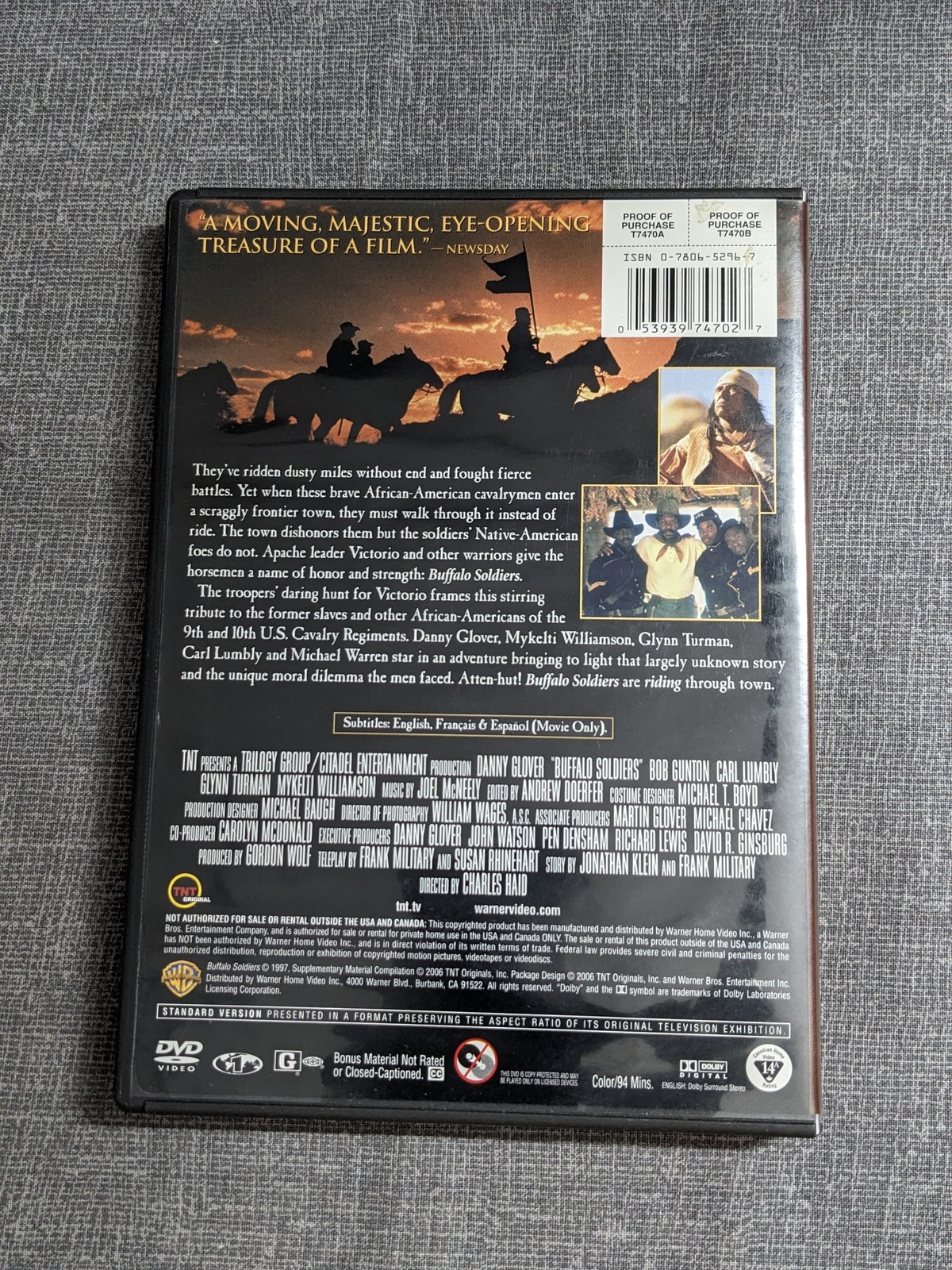 Buffalo Soldiers DVD Danny Glover Glynn Turman Charles Haid Western TV-14