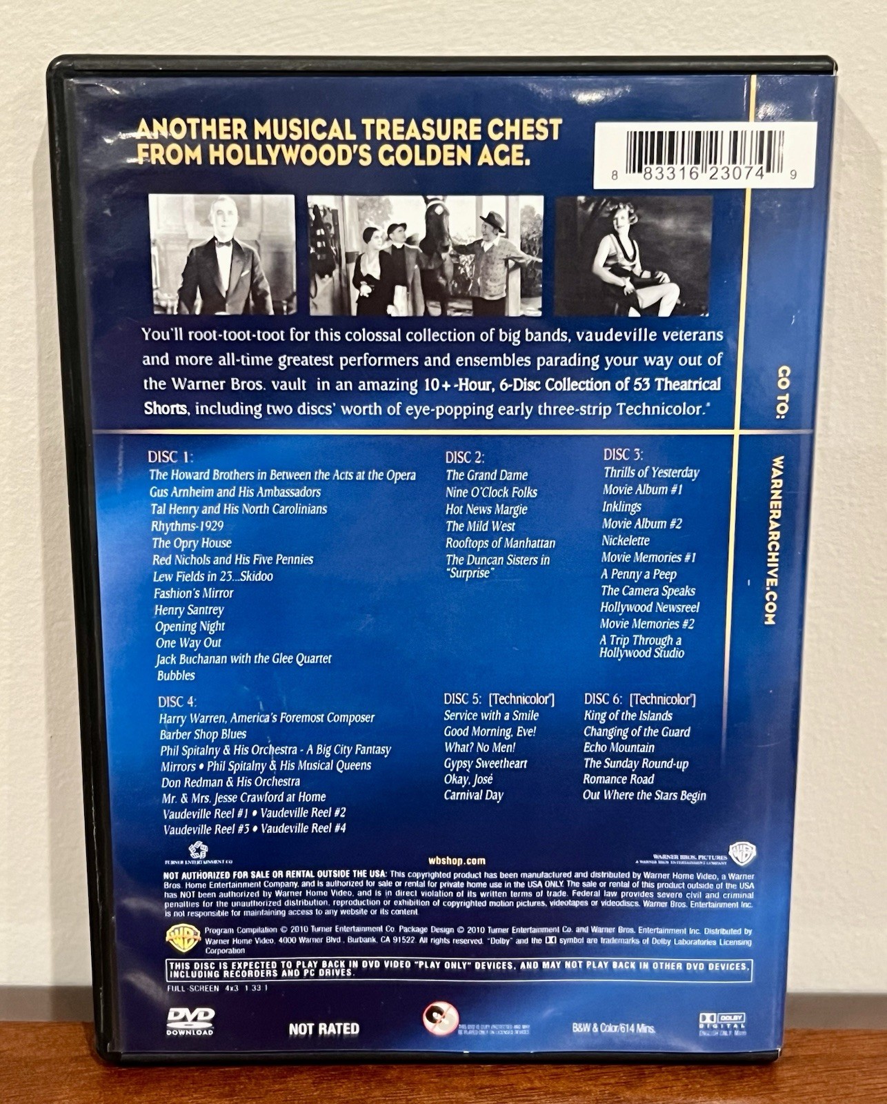 Vitaphone Cavalcade of Musical Comedy Shorts Collection DVD 6-discs