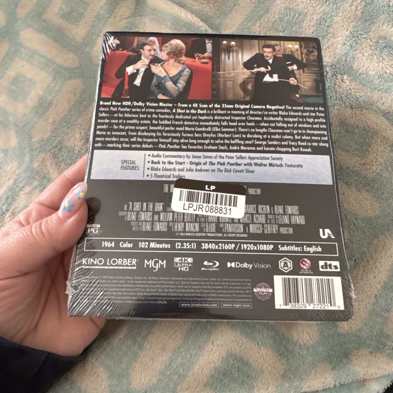 BRAND NEW SEALED A Shot In The Dark 4K Blu Ray Kino Lorber Peter Sellers