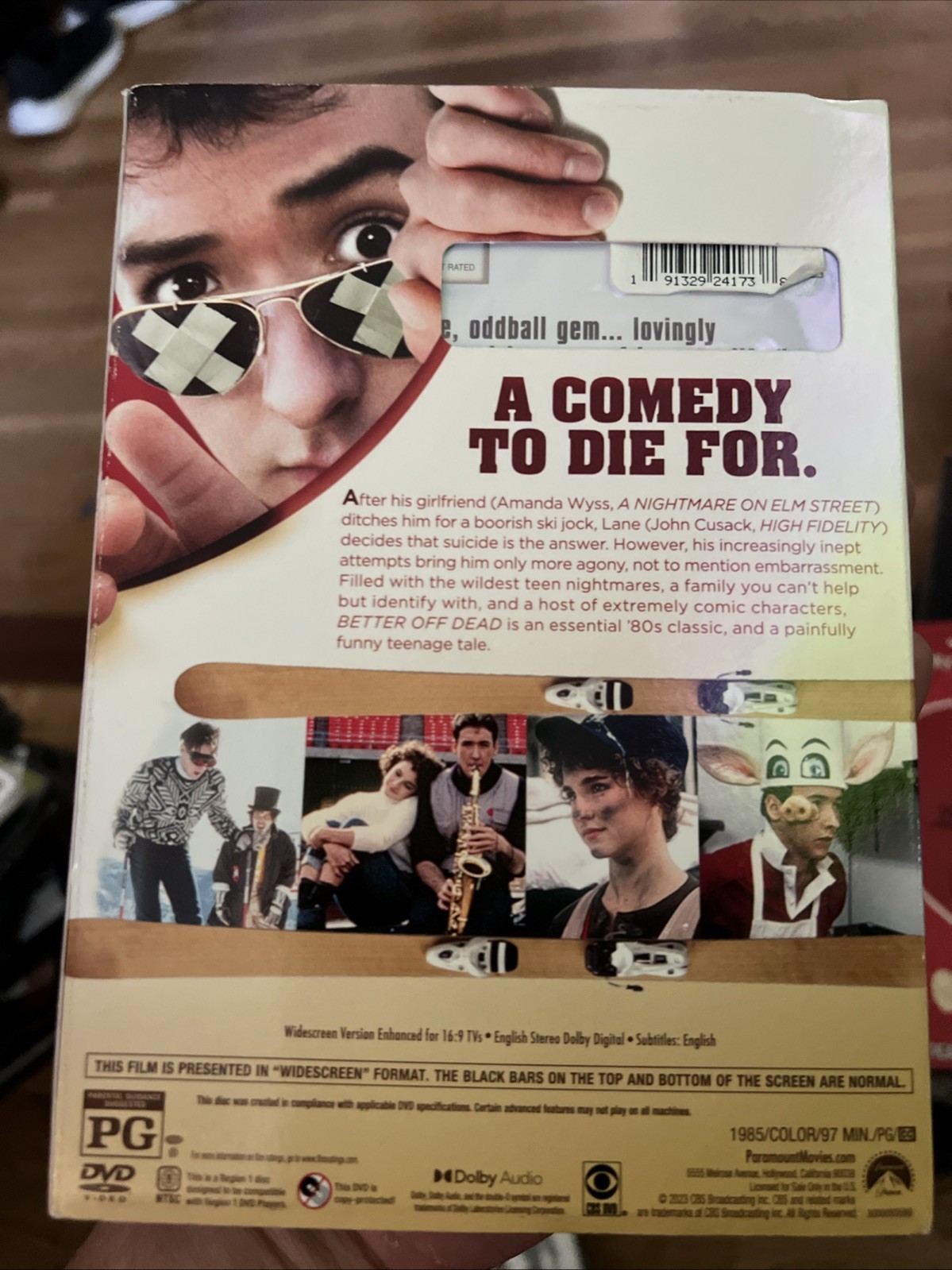 Better Off Dead (DVD, 1985) John Cusack, W/ Slipcover