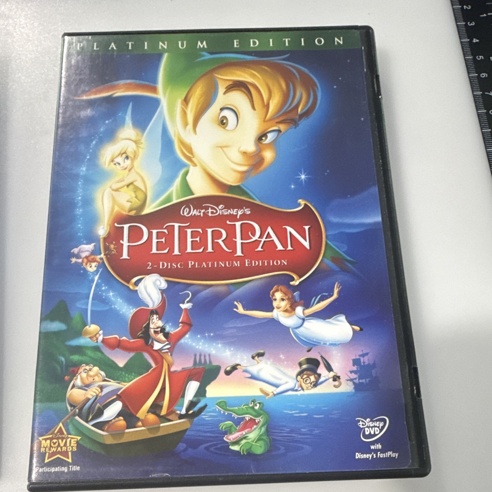 Walt Disney Peter Pan DVD Platinum Edition 2-Disc Set G 2007 Tall/DVD Case