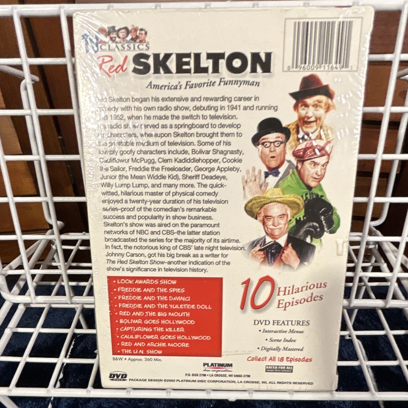Red Skelton TV Series 2-DVD Set Comedy NR 2003 360 min